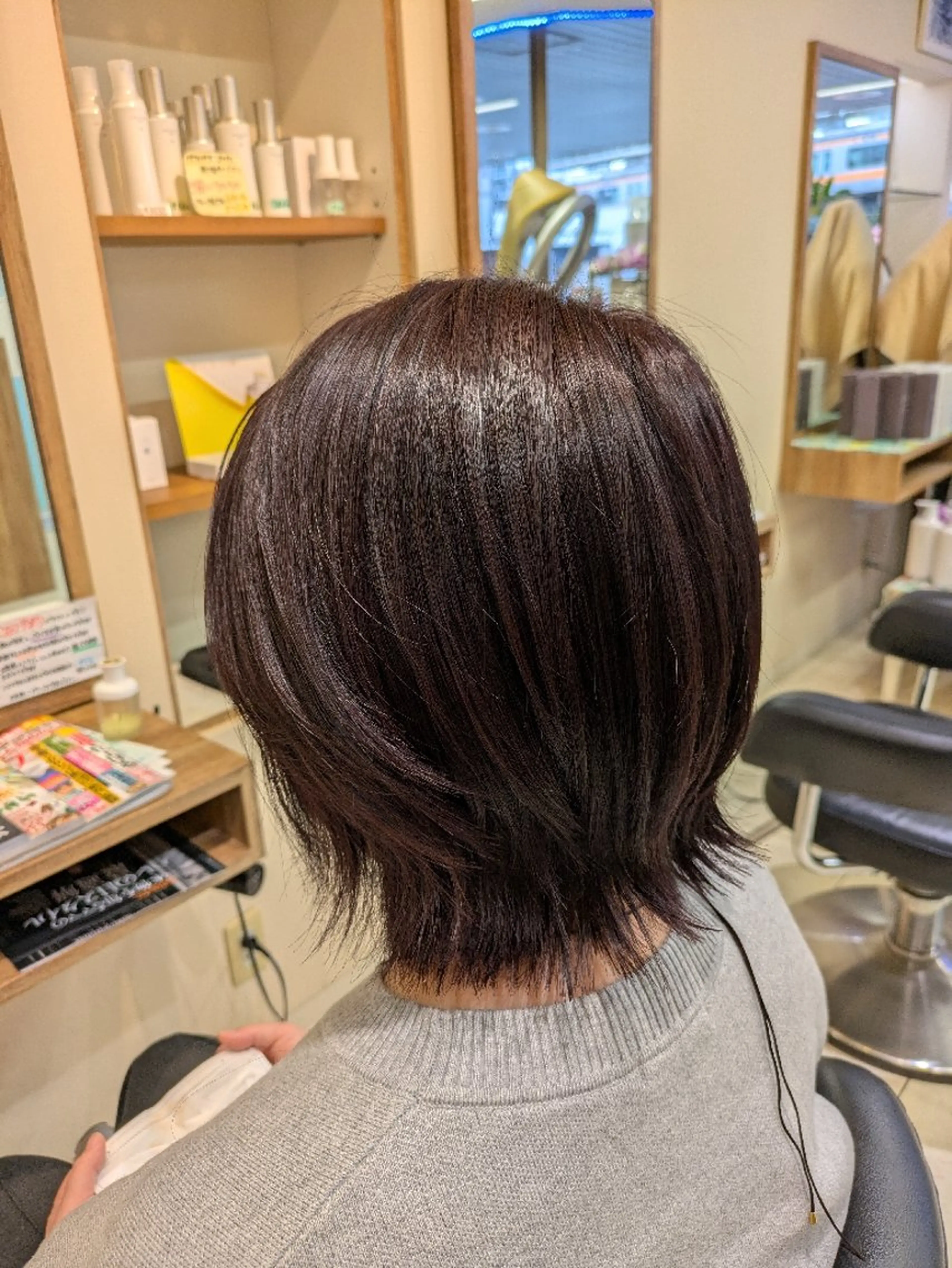 ミディアム ボブ くびれヘア 塚原 友紀子のヘアスタイル