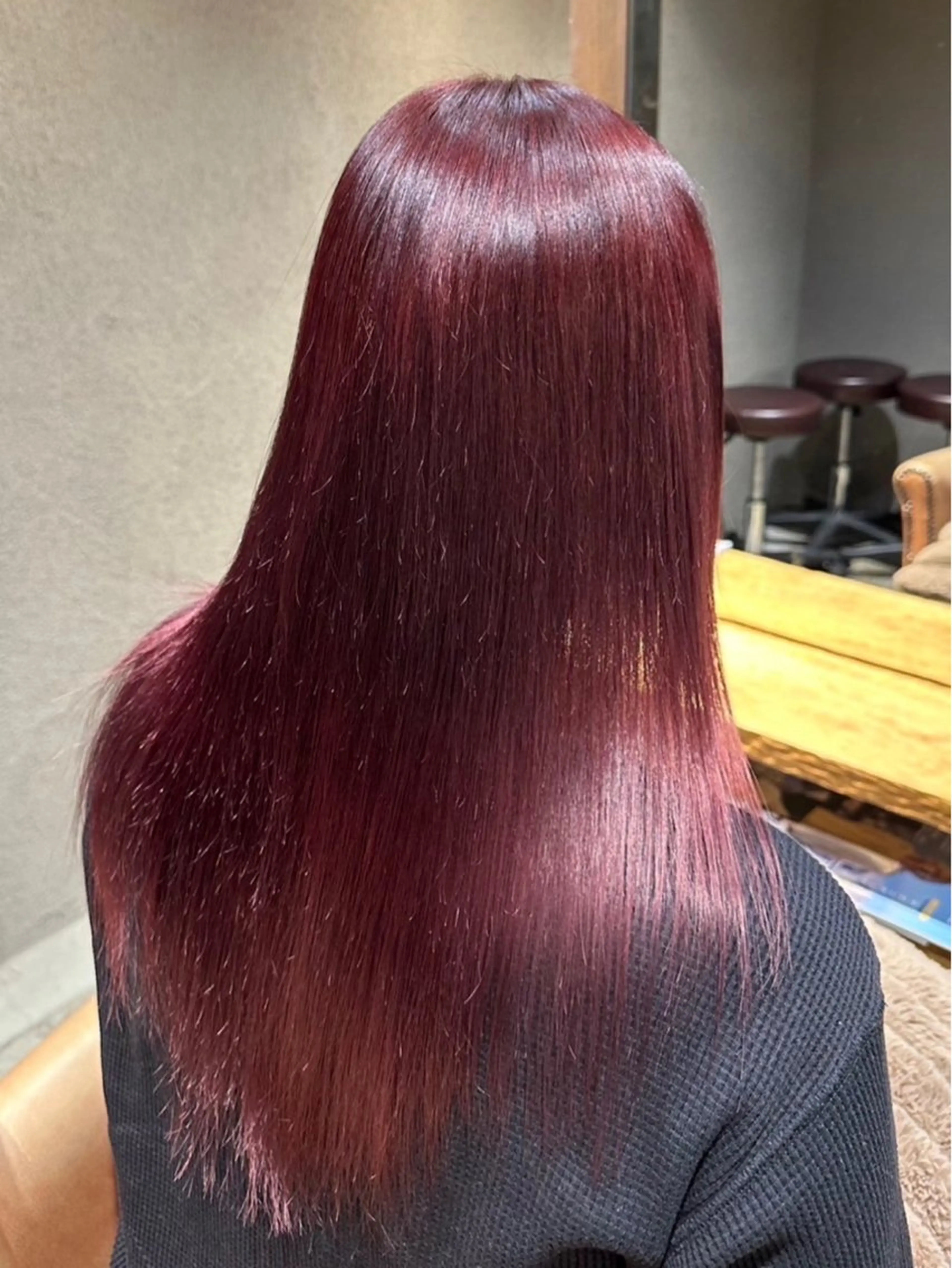 ロング カラー ヘアカラー トリートメント 水光艶カラー/ 艶ブリーチ/颯のヘアスタイル