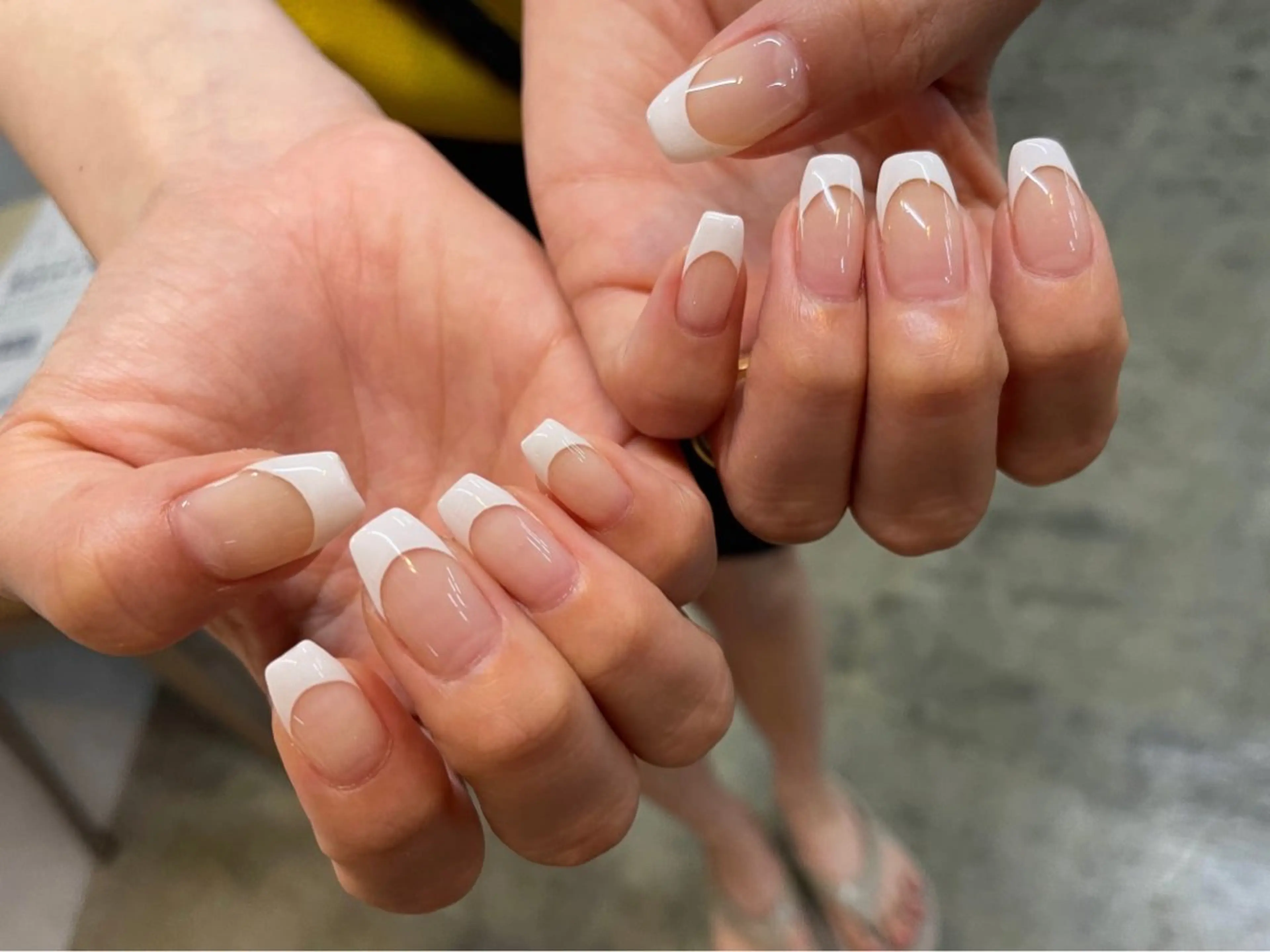 ミニモ限定メニュー🐋クリアベース＊フレンチネイル ！(オフ込み価格)フィルイン無料の写真