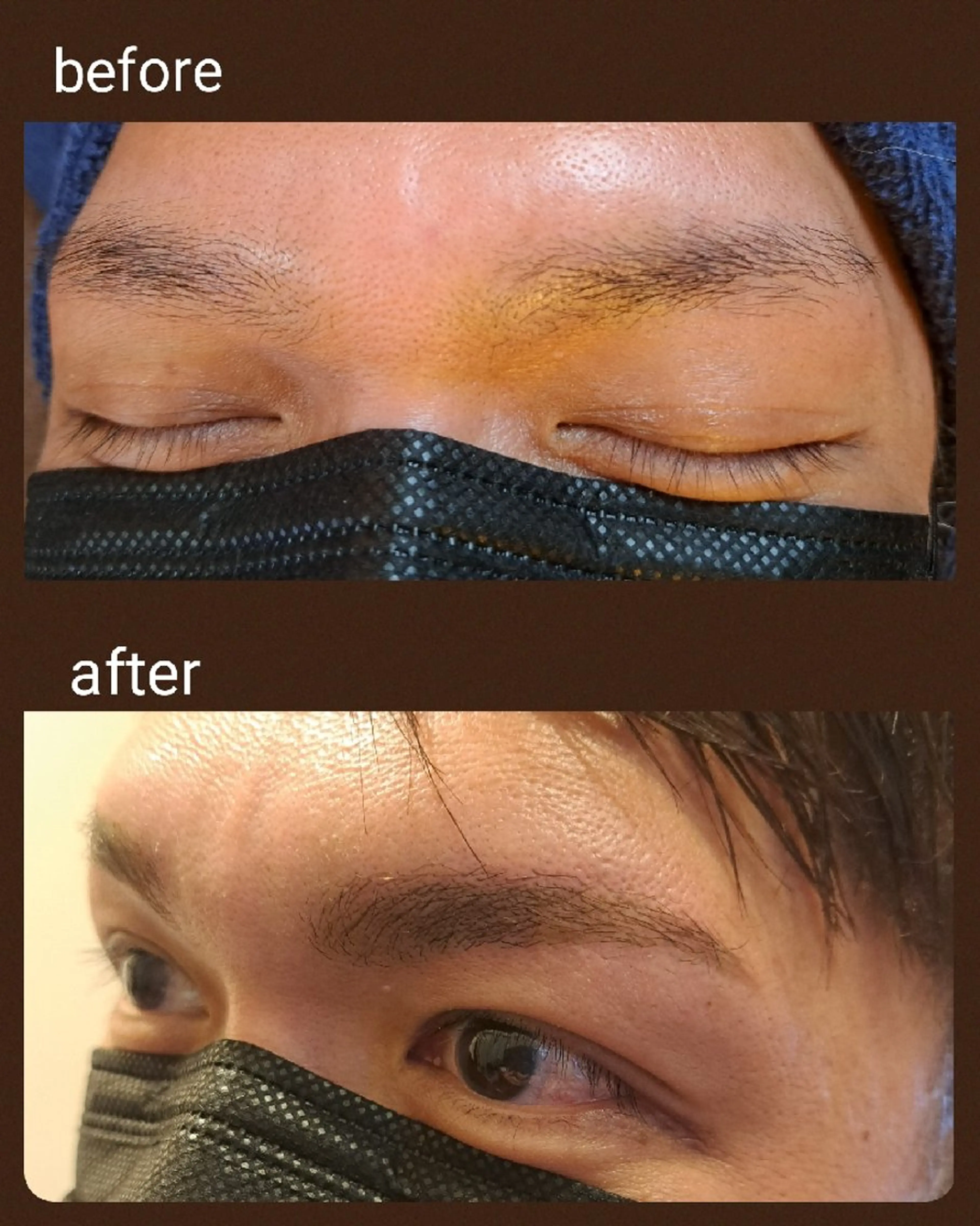 アイブロウ ハリウッドブロウリフト メンズアイブロウ embellir  アンベリール　の眉毛・アイブロウイメージ