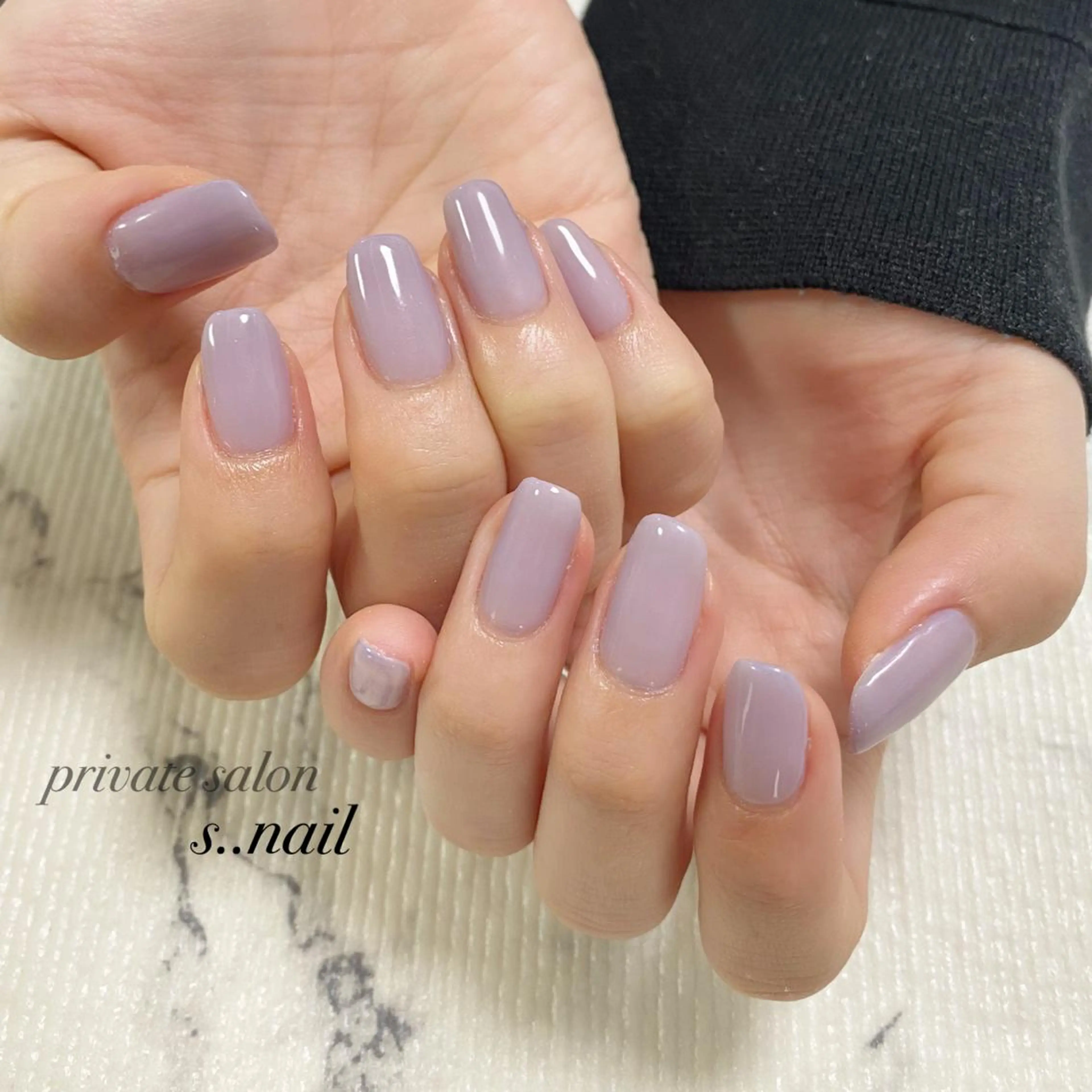 ネイル ワンカラーネイル パープル s..nail / MORITAのネイルデザイン