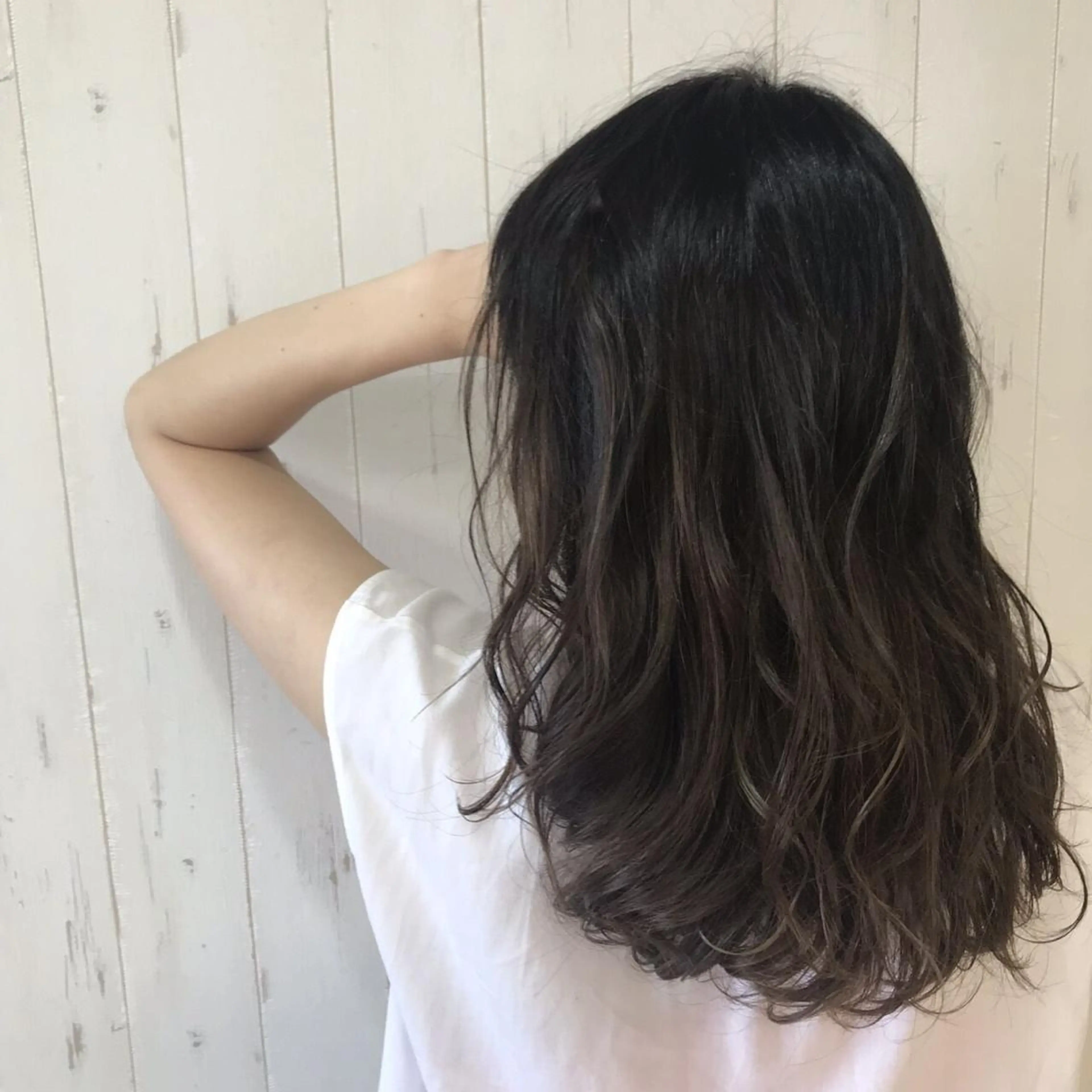 ロング カラー パーマ ヘアアレンジ キッズ ネイル マツエク・マツパ M字・前髪割れ 改善メンズ特化/栢沼のヘアスタイル