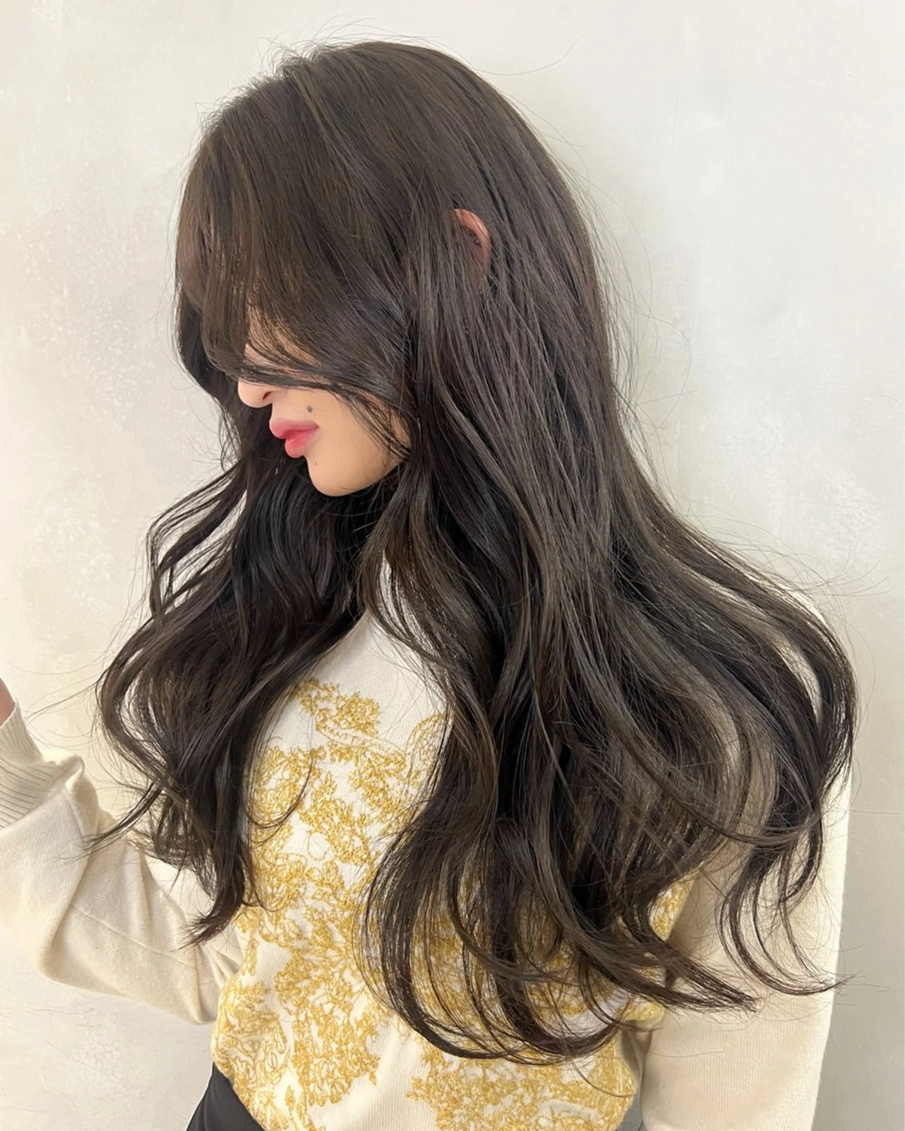 ロング カラー モリシゲ ヒカリ🦕🐬のヘアスタイル