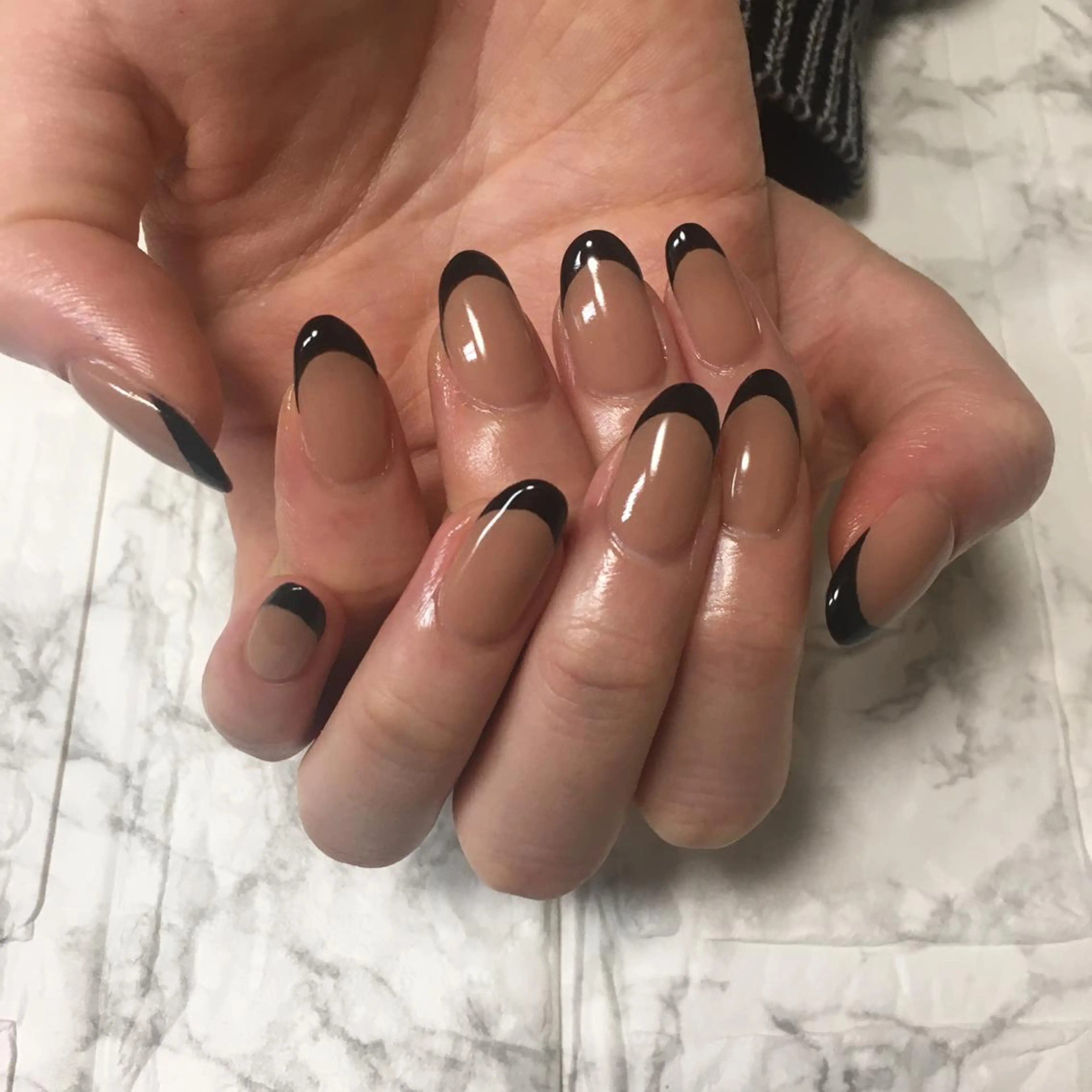 ネイル フレンチネイル ハンドネイル 自爪育成/深爪矯正 mikiのネイルデザイン