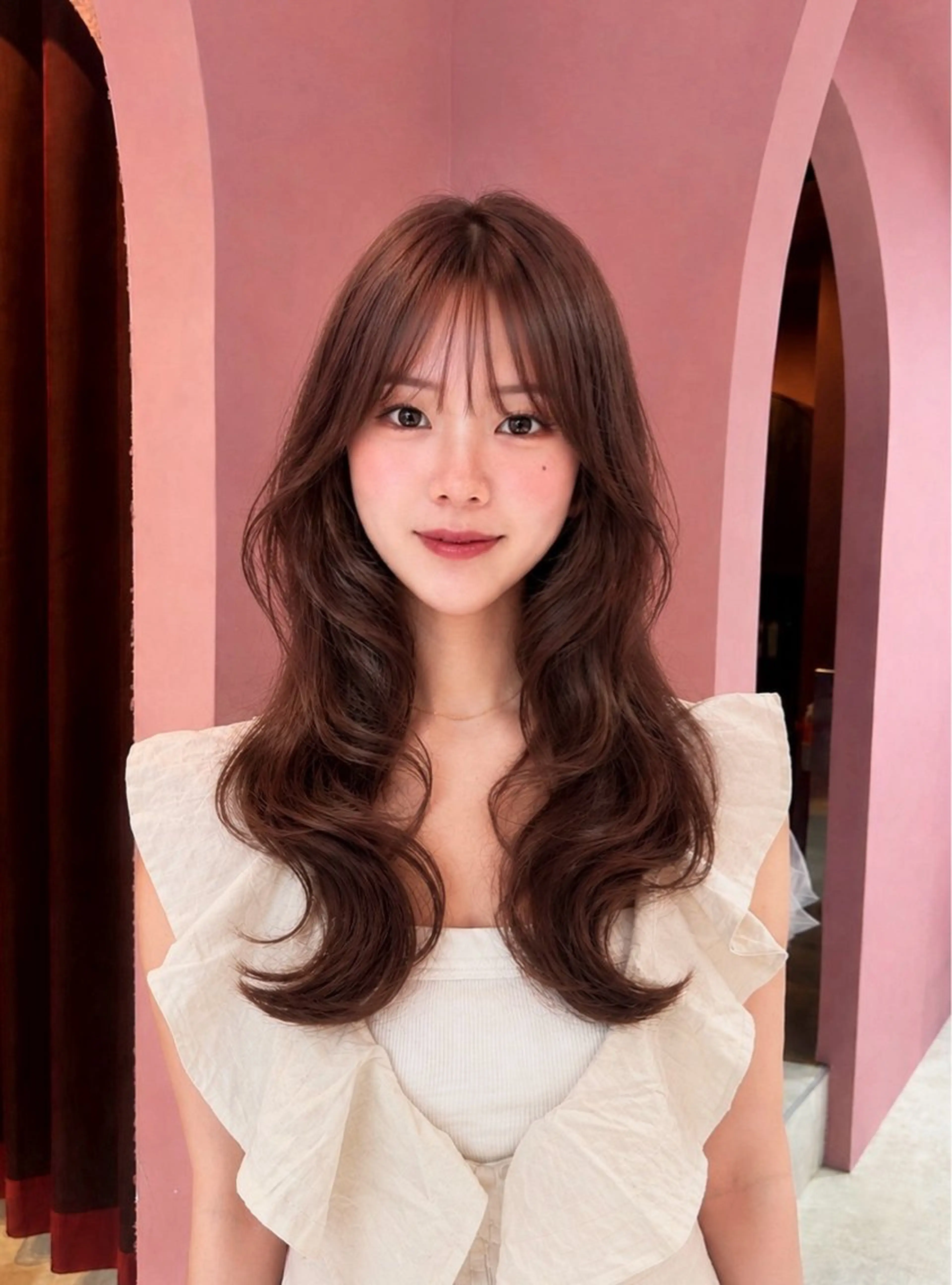 セミロング カット ヘアカラー 透明感カラー♡ 原宿美容室￤Rinaのヘアスタイル