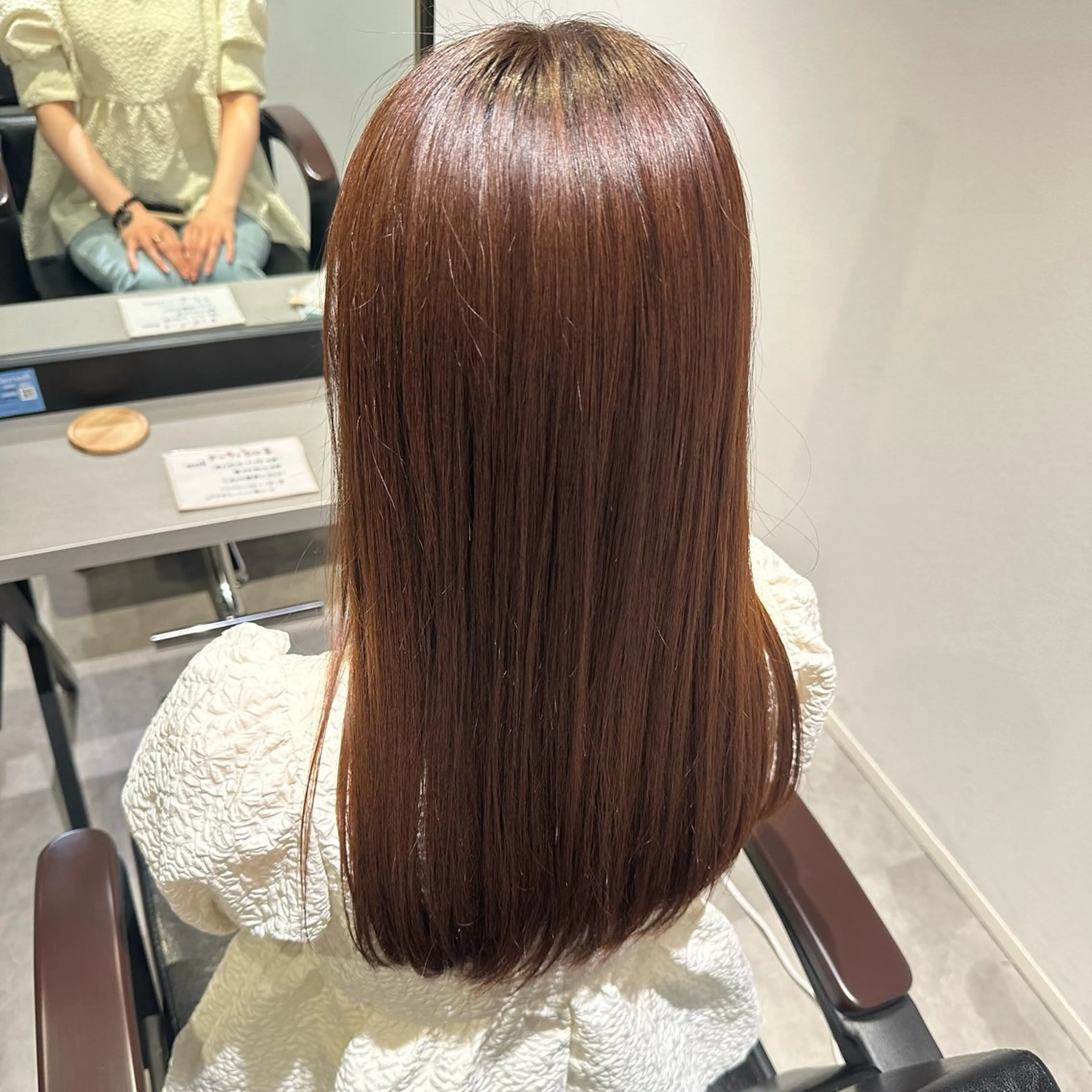 カラー ヘアカラー トリートメント MIRUKA/ 暖色カラー/ベージュのヘアスタイル