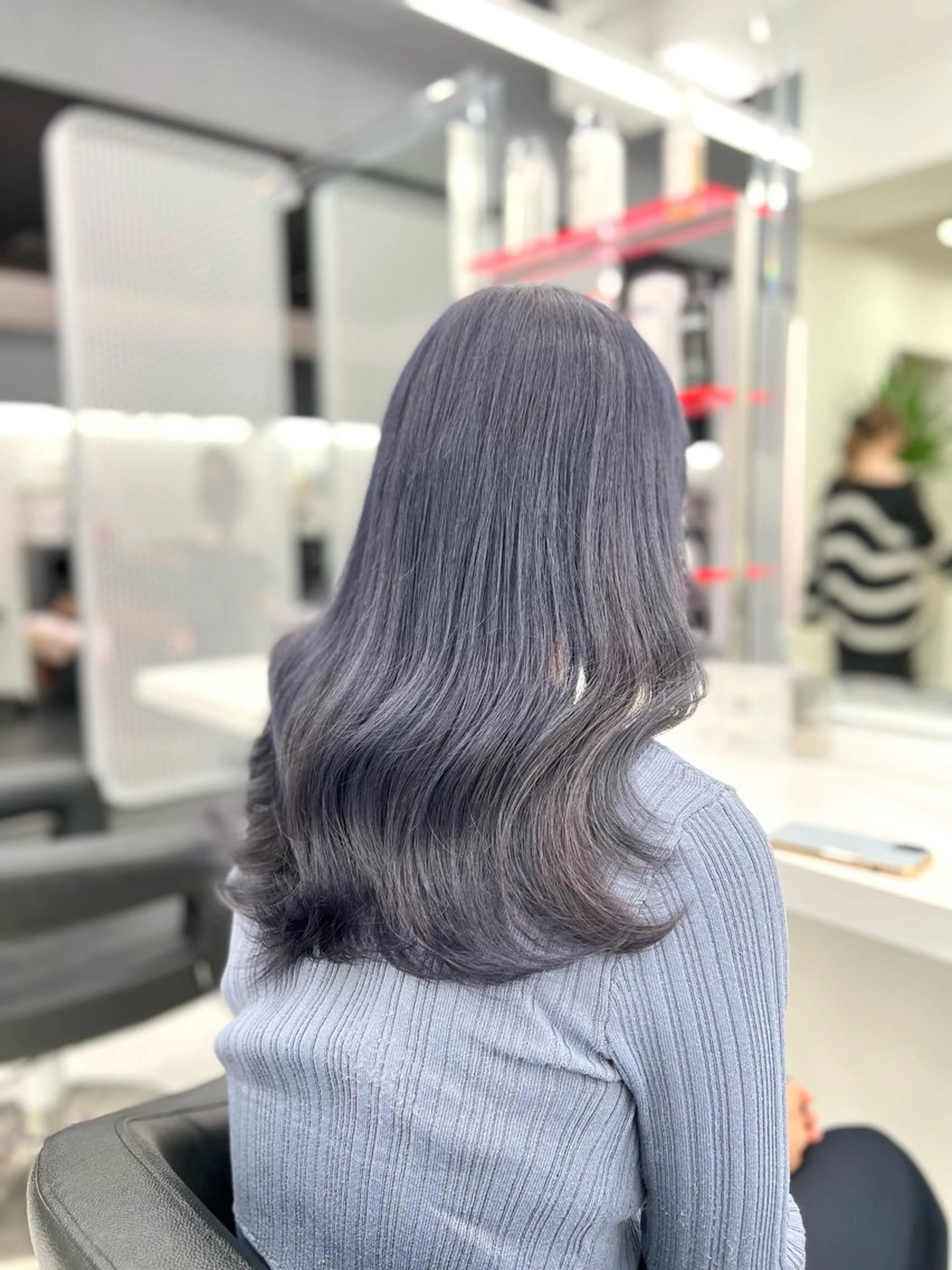 セミロング カラー ヘアアレンジ 透明感×韓流ハイ トーン🫧RYUTAのヘアスタイル