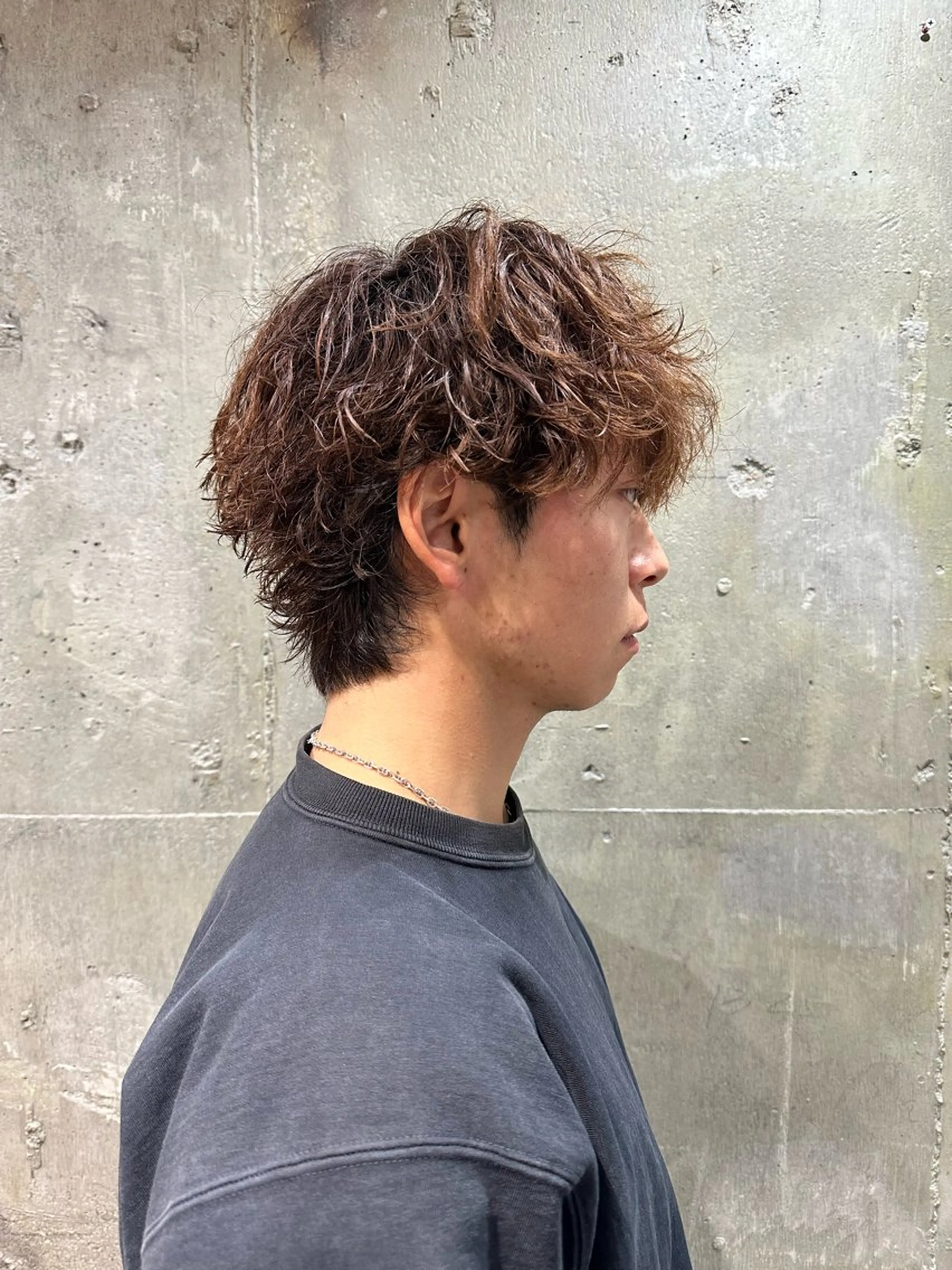 ショート パーマ メンズ メンズパーマ 外国人風カラー スパイラルパーマ メンズ専門 Ryukiのヘアスタイル