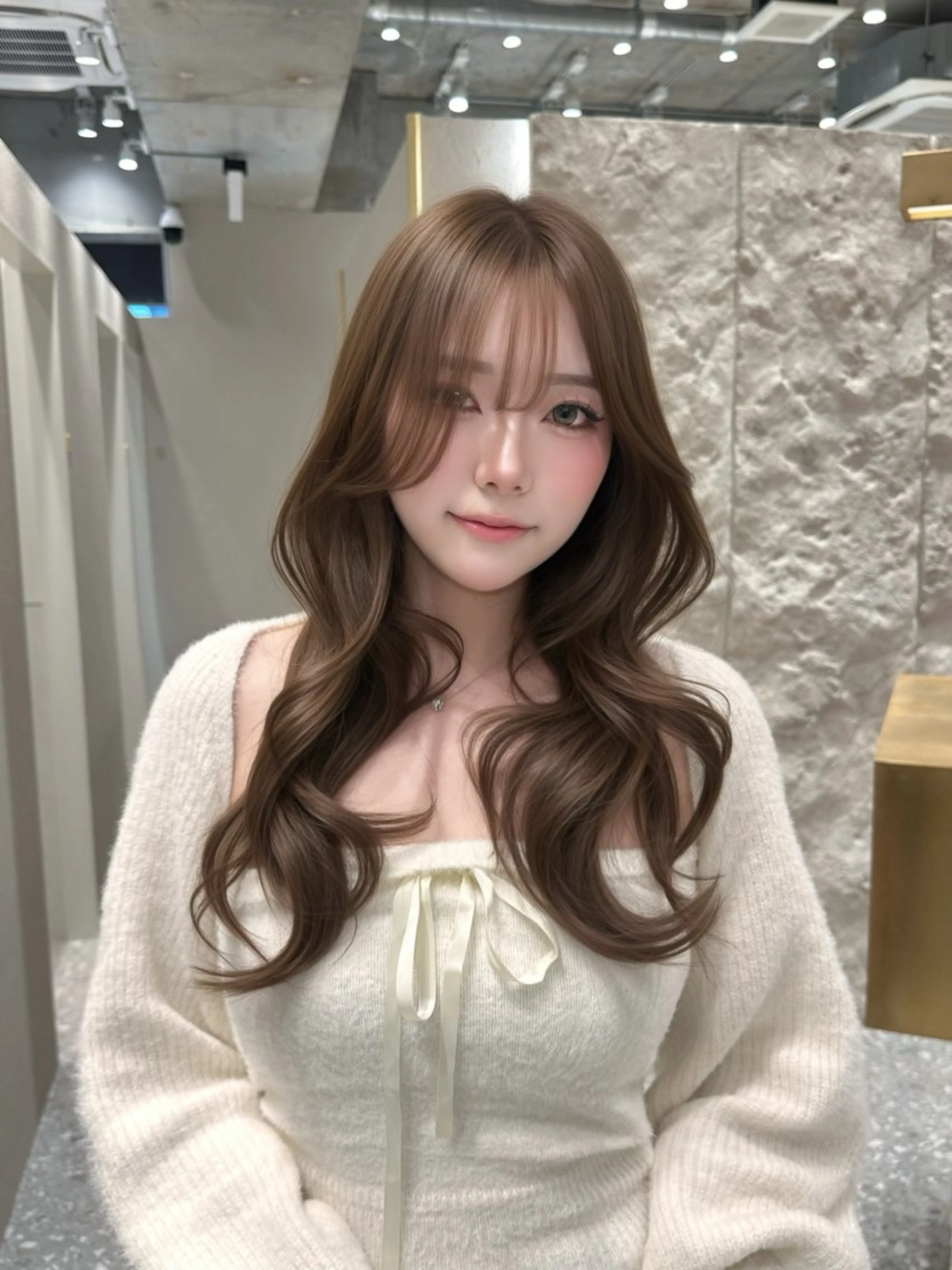 ロング カラー ヘアカラー ヘアセット 上品モテヘア🩶 karen🩶のヘアスタイル
