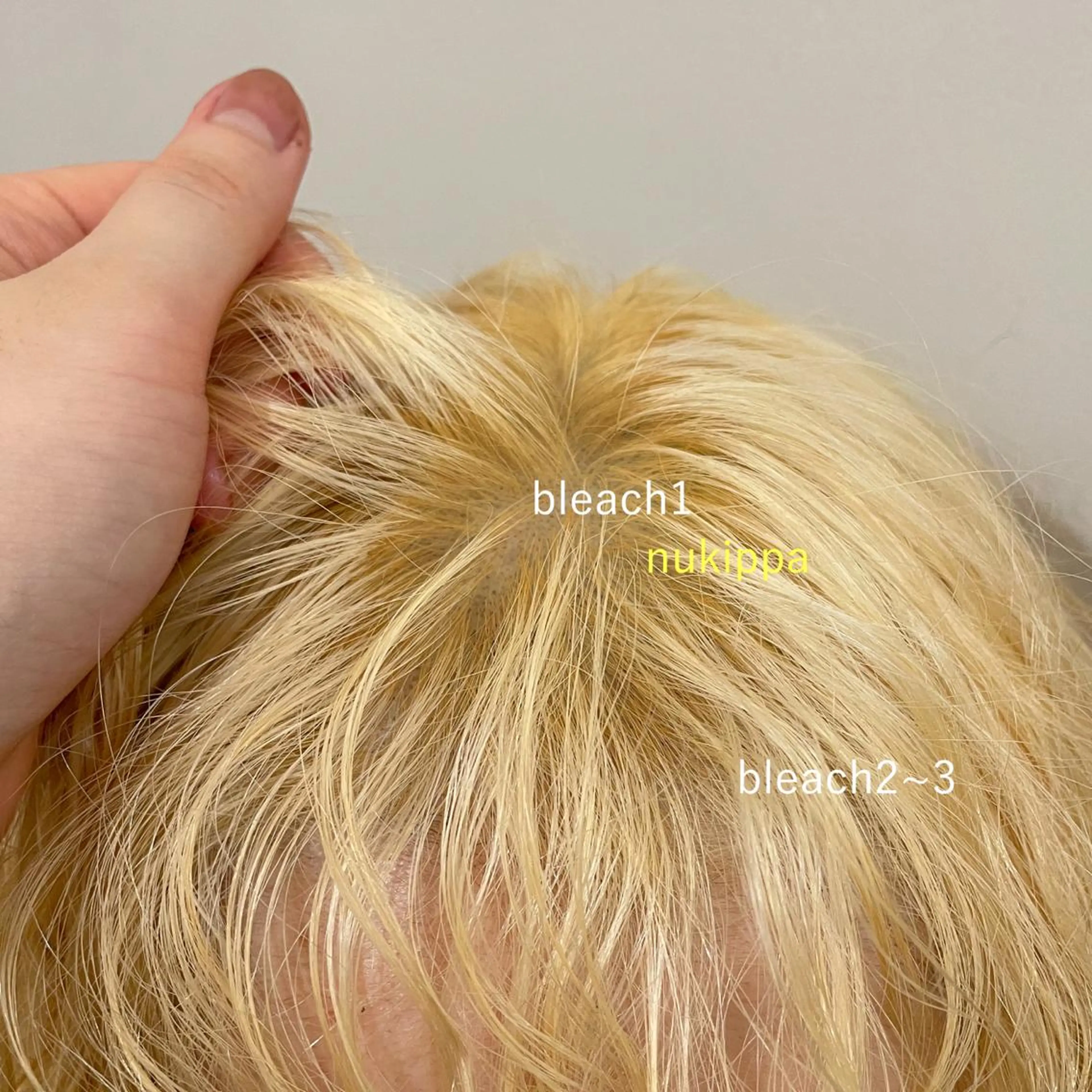 カラー 抜きっぱなしブロンド ボブ ブリーチ/miinaのヘアスタイル