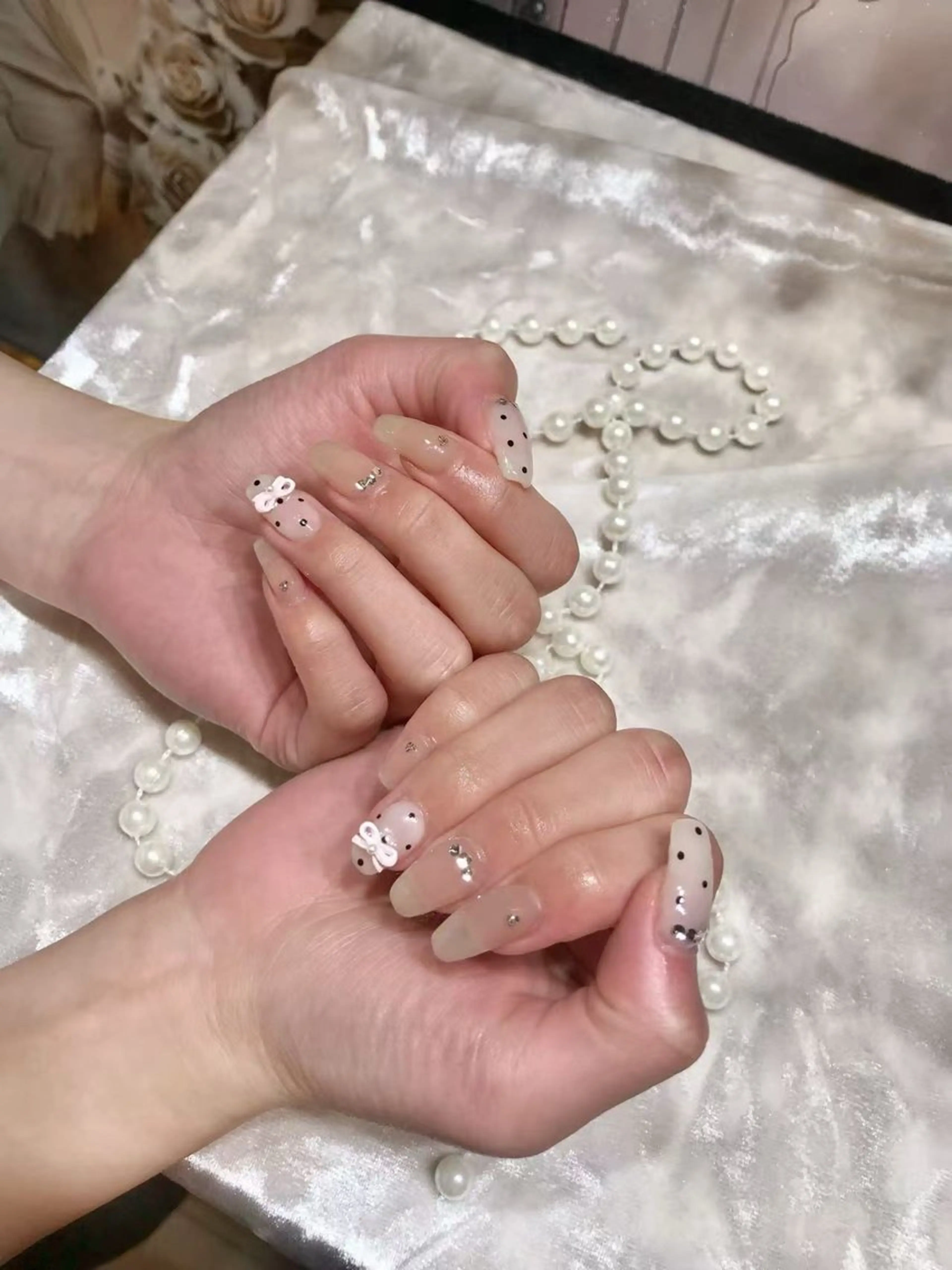 ネイル アートネイル フットネイル ジェルネイル ハート マグネットネイル Babarla Nailのネイルデザイン