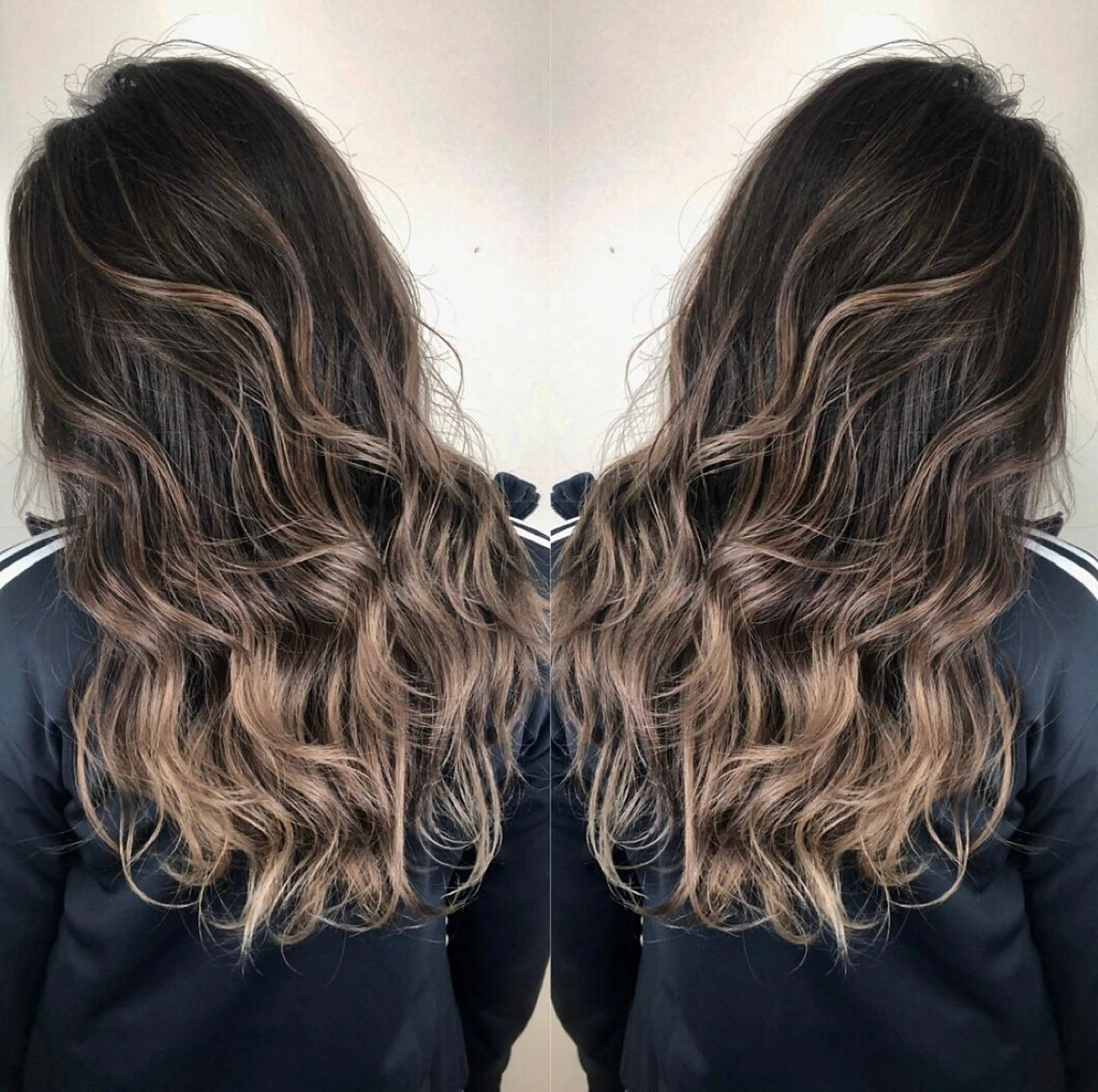 ロング ハイライト 大橋 輝久のヘアスタイル