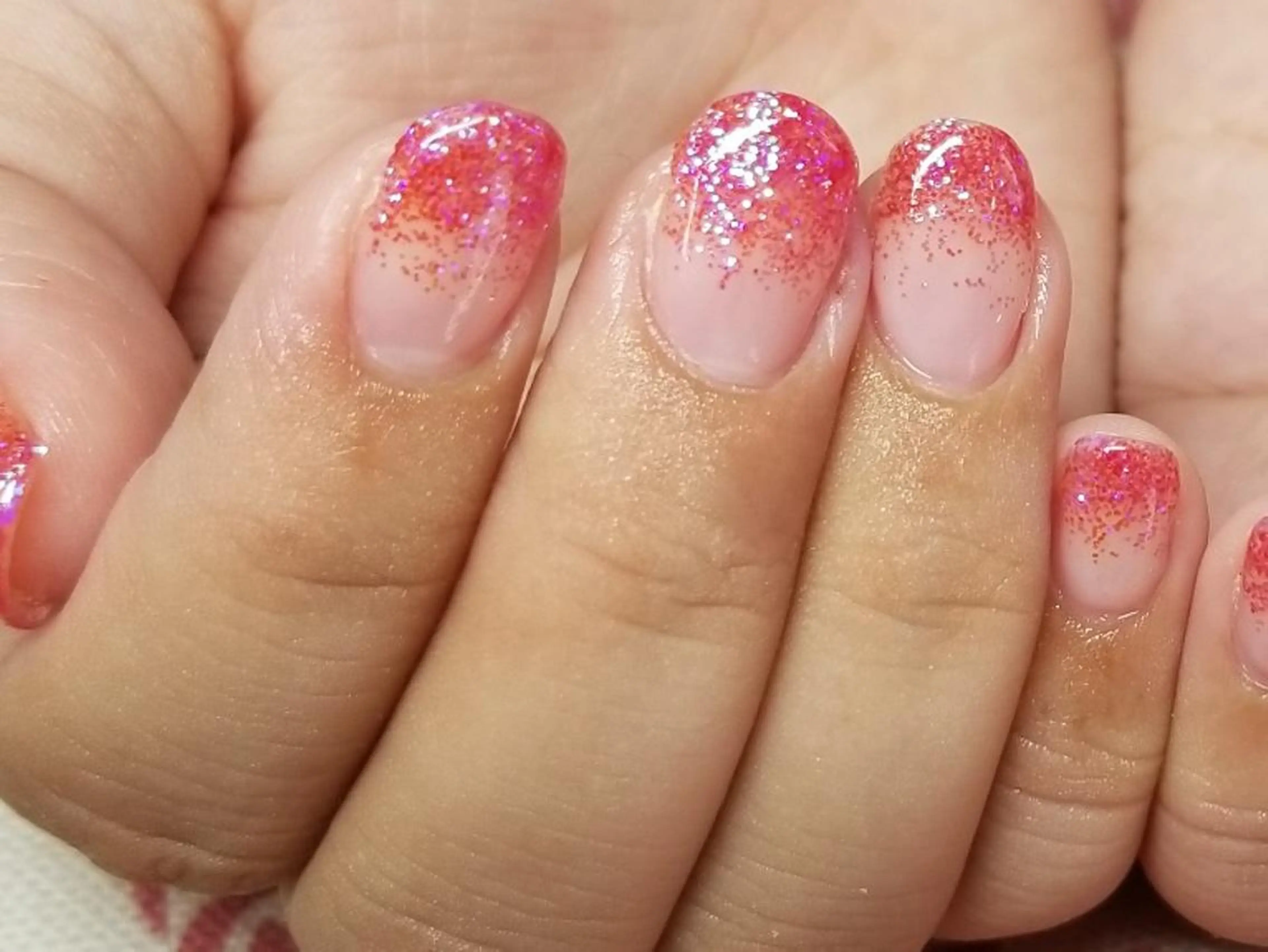 ネイル グラデーション ラメ(グリッター) ラメグラデーション Laule’a 昭島店のネイルデザイン