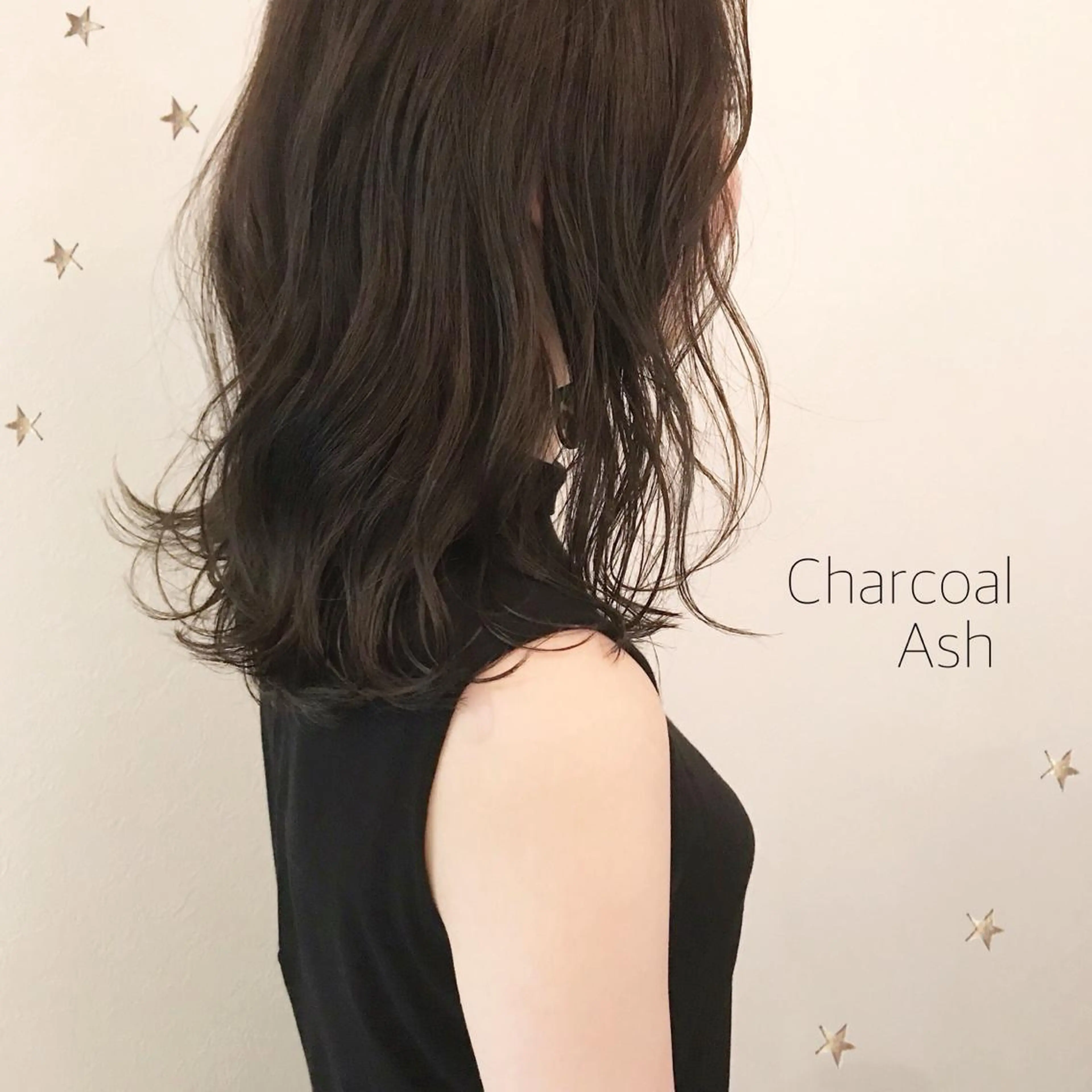 ミディアム カラー 市川 千夏のヘアスタイル