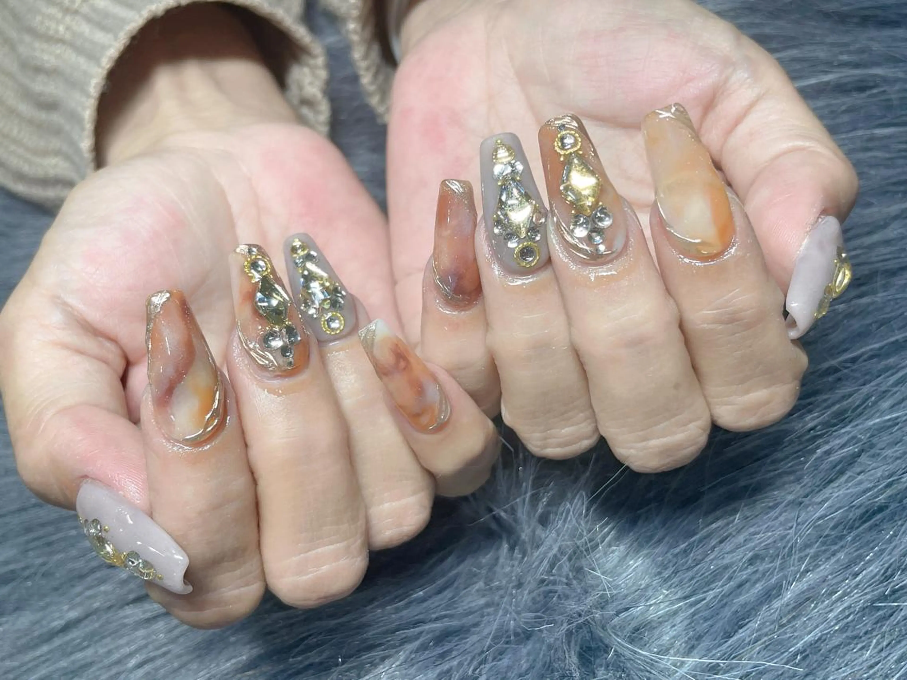 セミロング ネイル ハンドネイル 《LB》ラブリエ Nail&eyeのマツエク・マツパデザイン