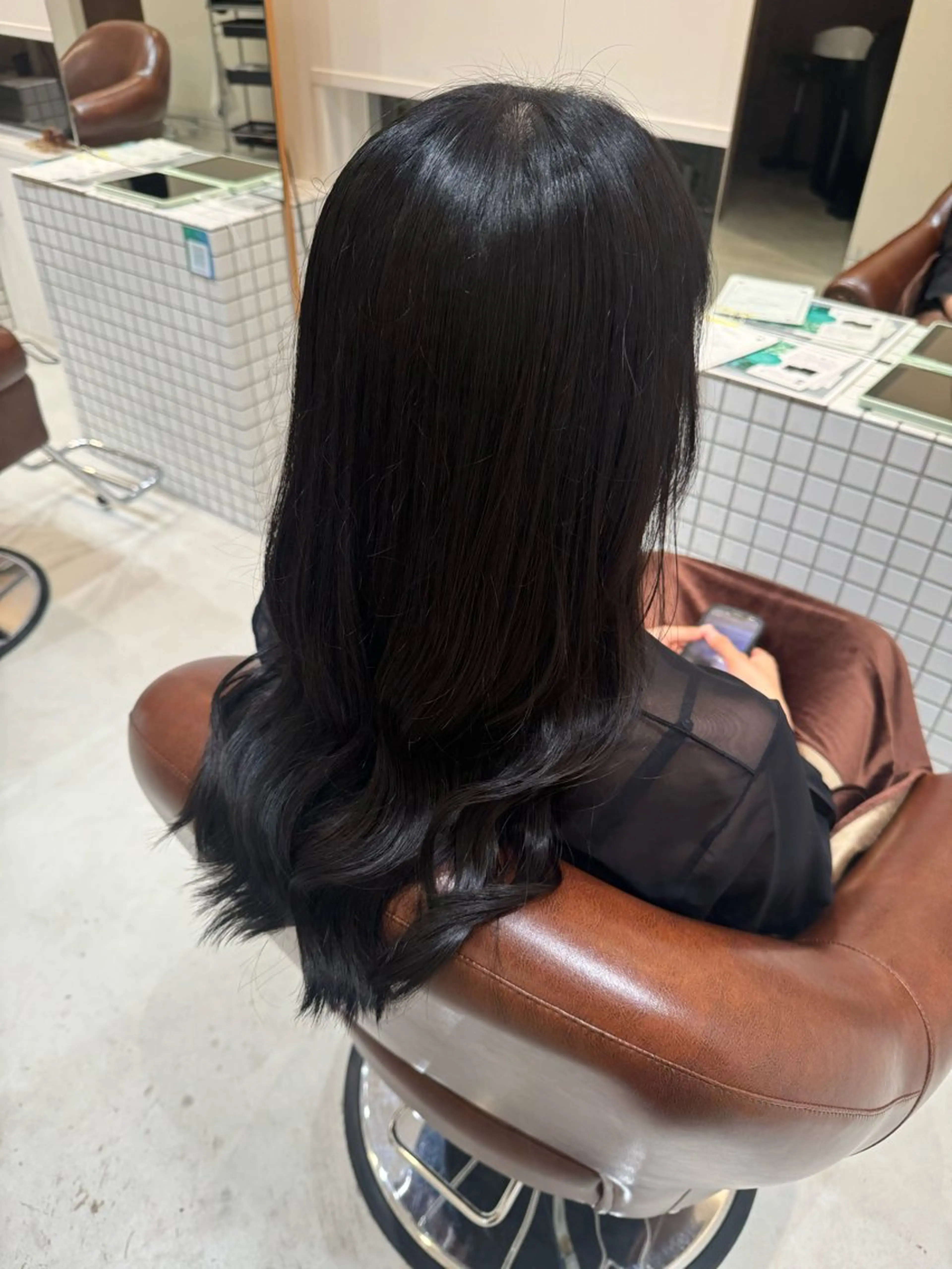 カラー ブルーカラー 太田 恵美梨のヘアスタイル