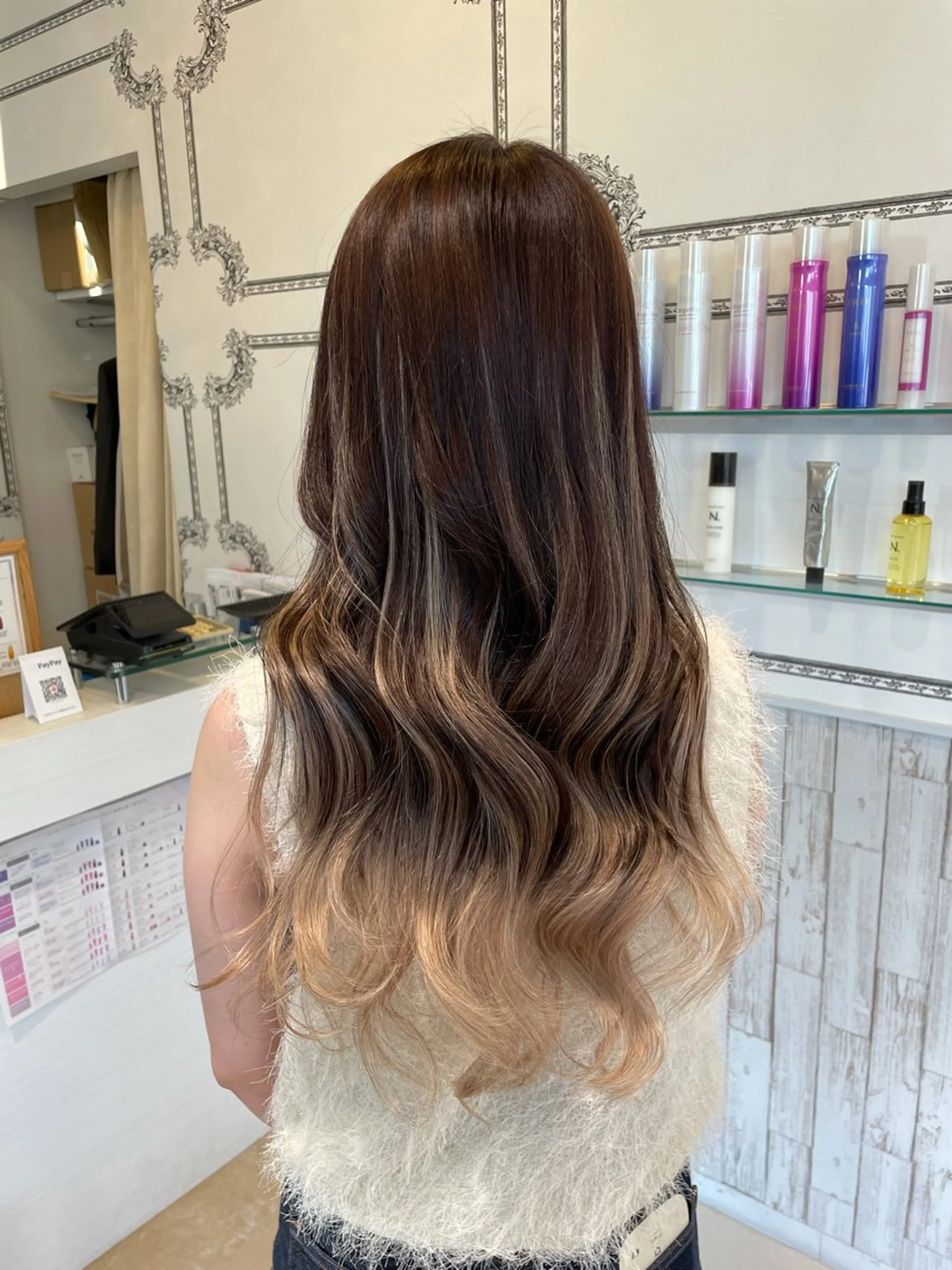 うる艶カラー+シールエクステ60本の写真