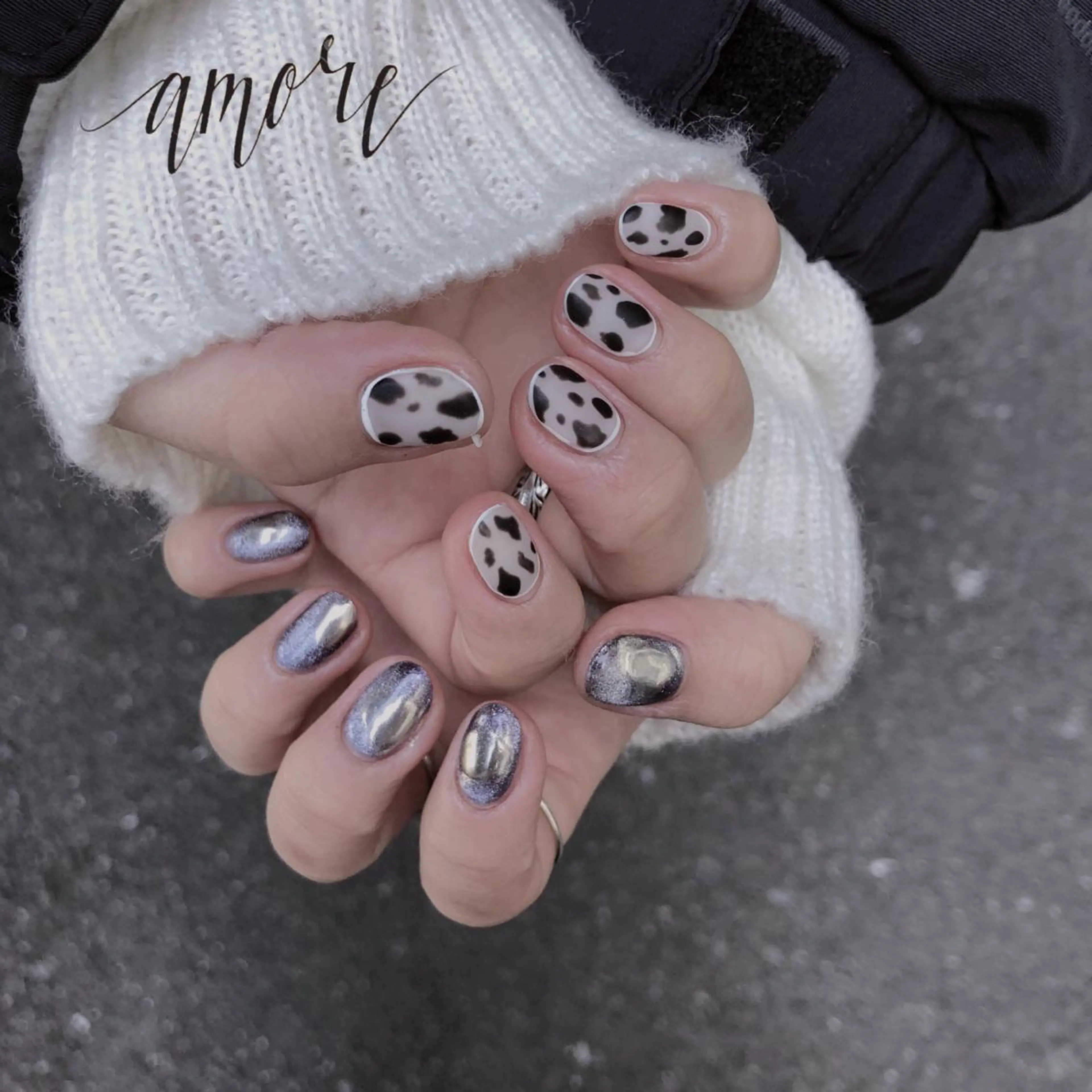 ネイル ジェルネイル マグネットネイル マットネイル ミラーネイル 冬ネイル You kyehwaのネイルデザイン