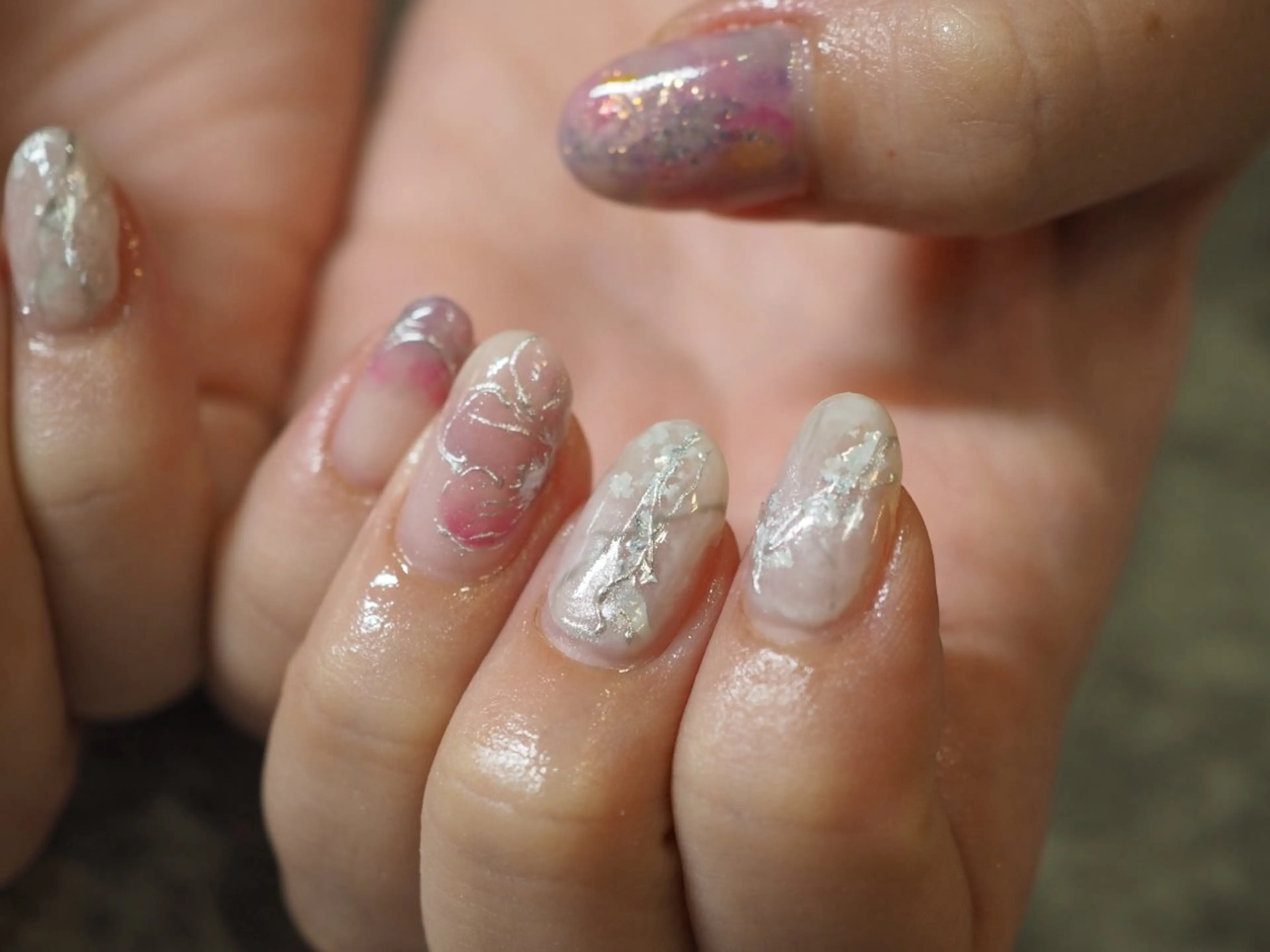 ネイル アートネイル チークネイル フラッシュネイル フットネイル フレンチネイル ハンドネイル glaNje shioriのネイルデザイン