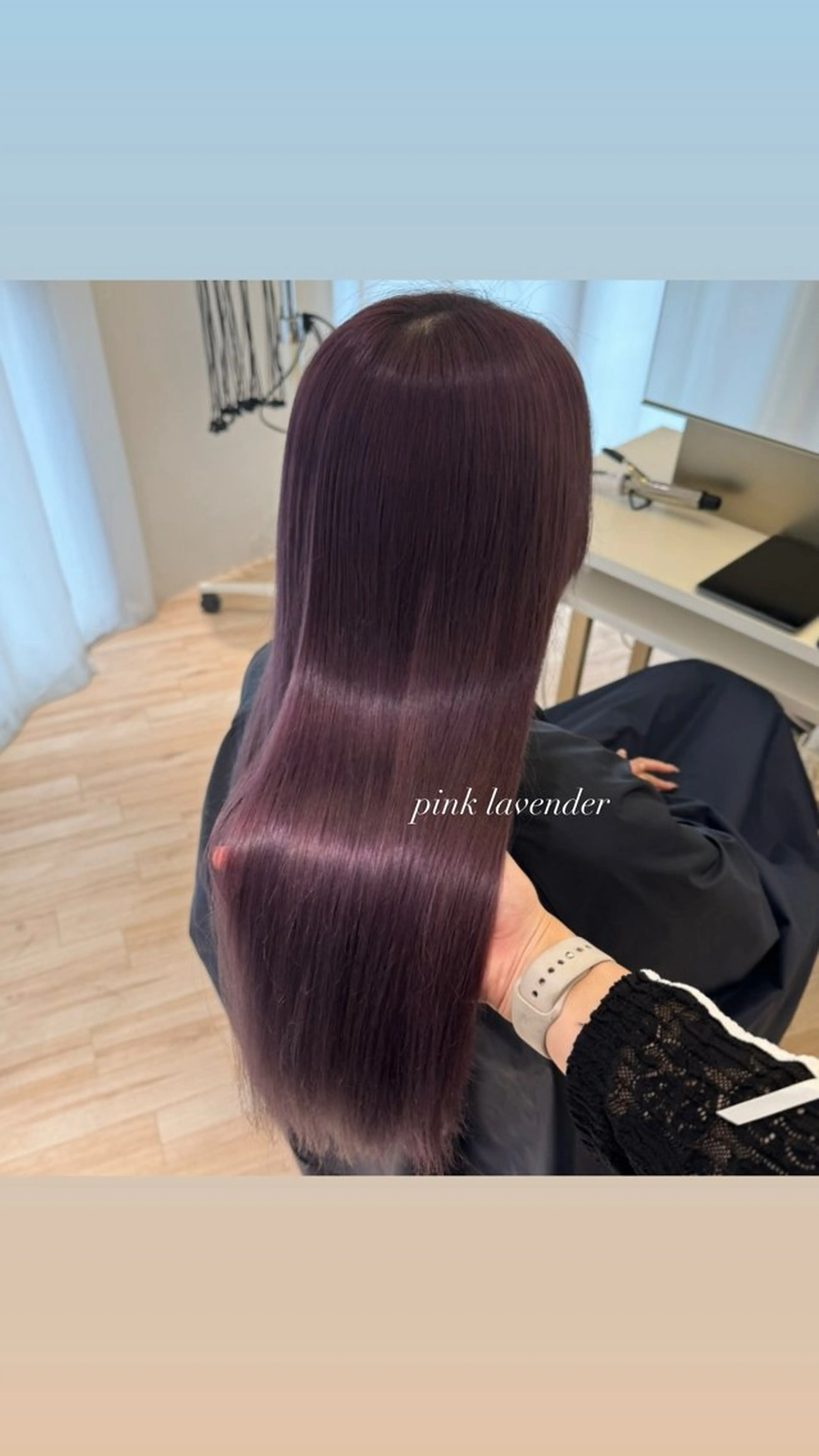 ロング カラー カット ヘアカラー ParveMix🎀 稲垣 詞葉のヘアスタイル