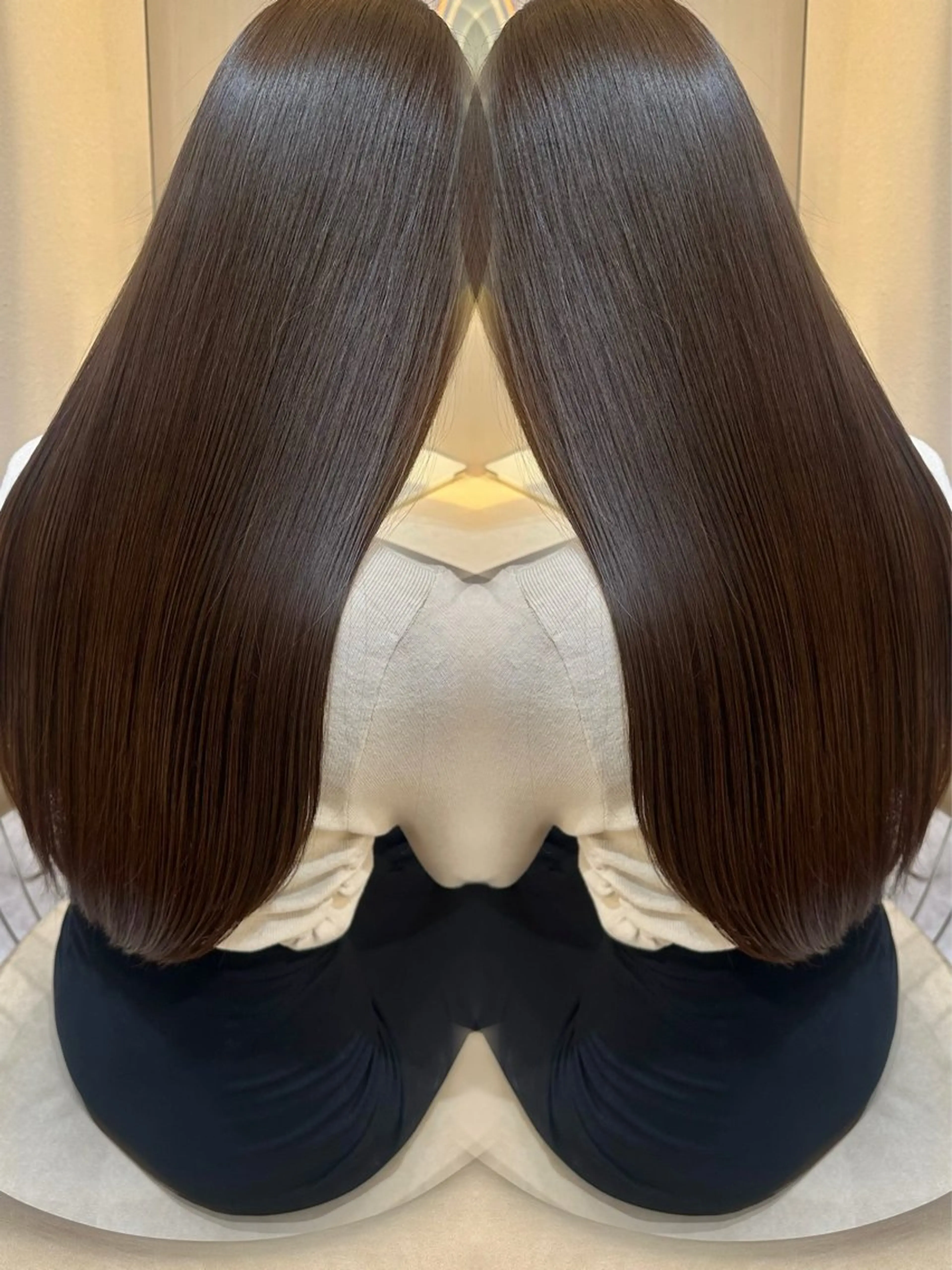 ✨4月限定50%off✨【似合わせカット+美髪縮毛矯正+3step髪質改善トリートメント】の写真