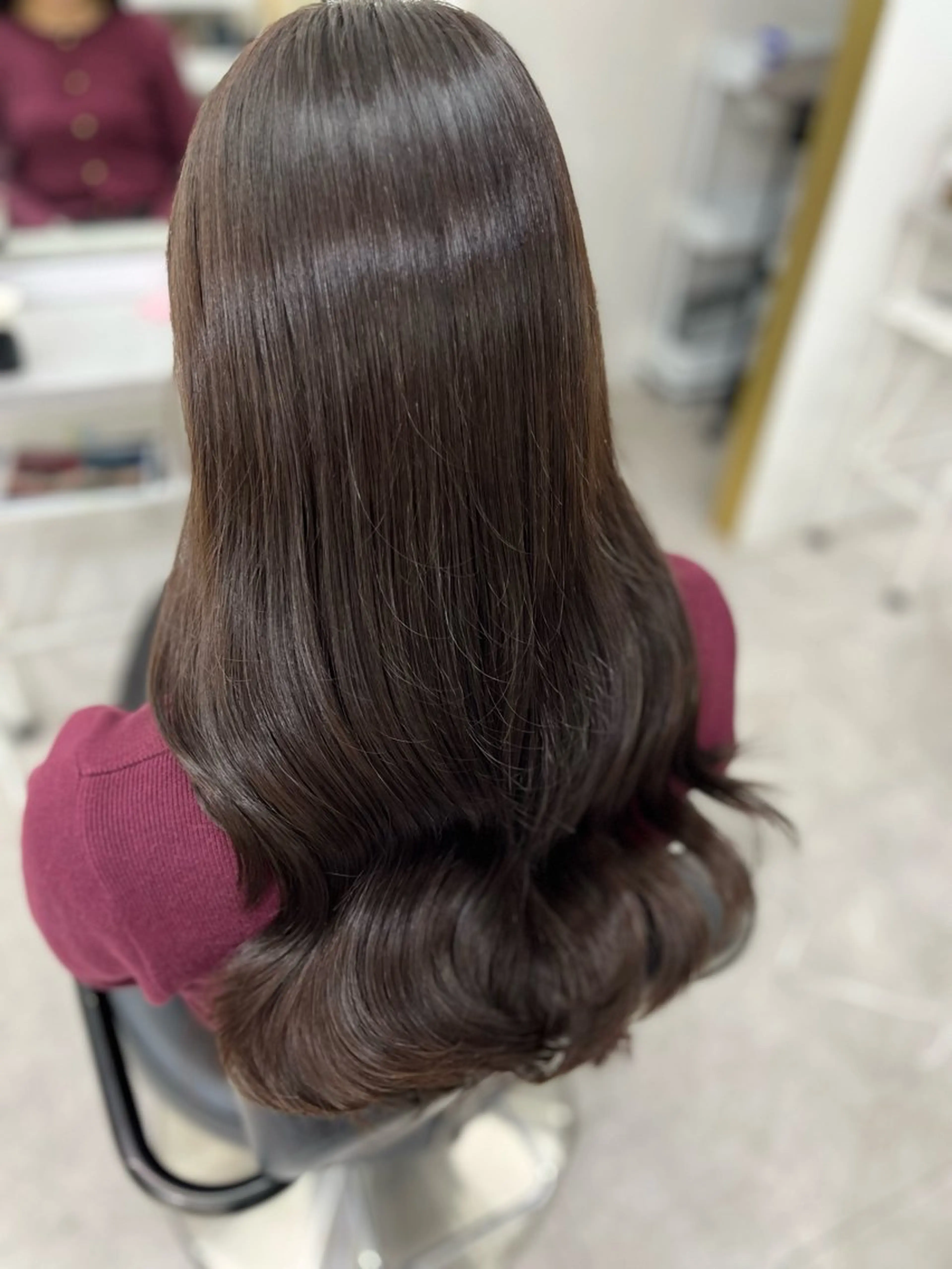 ロング カラー ブラウンカラー ラベンダーカラー カット ヘアカラー トリートメント 🫧ぷる艶カラー🫧 Yuubi🦩のヘアスタイル