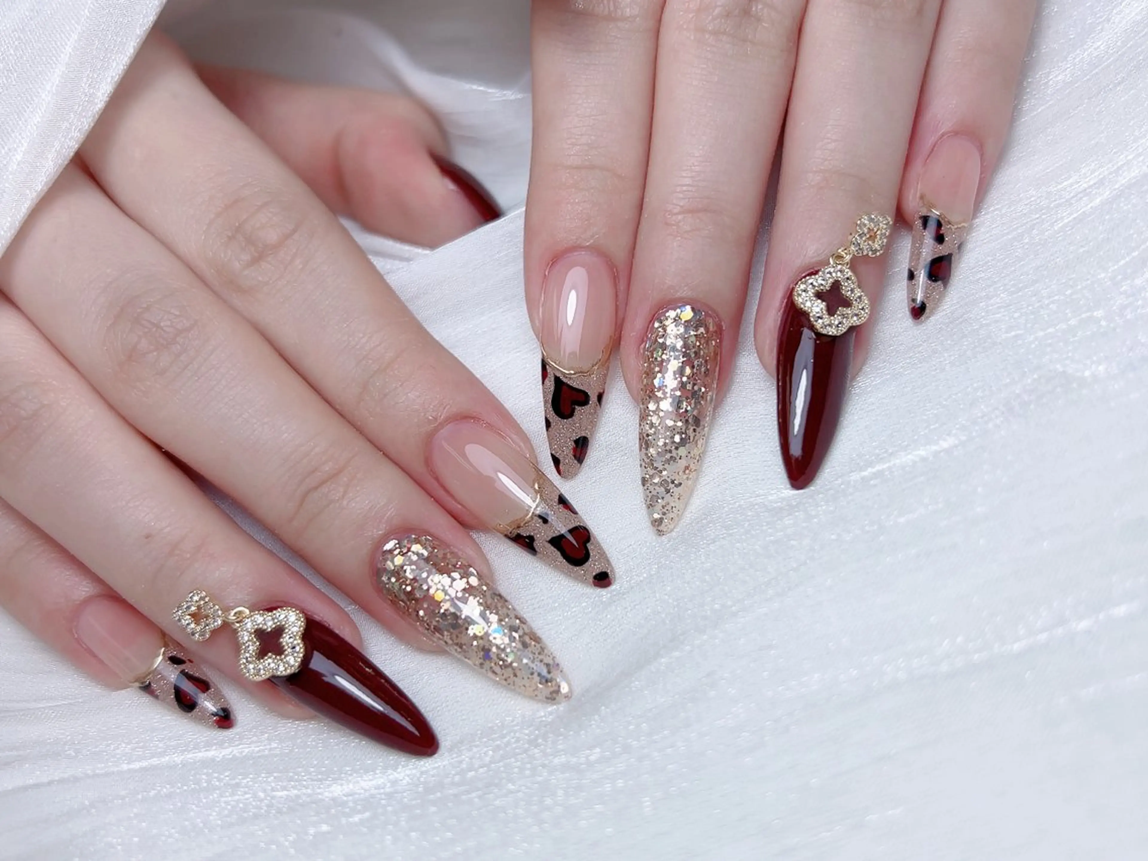 ネイル ハンドネイル M🌷nail 長さだし専門店のネイルデザイン