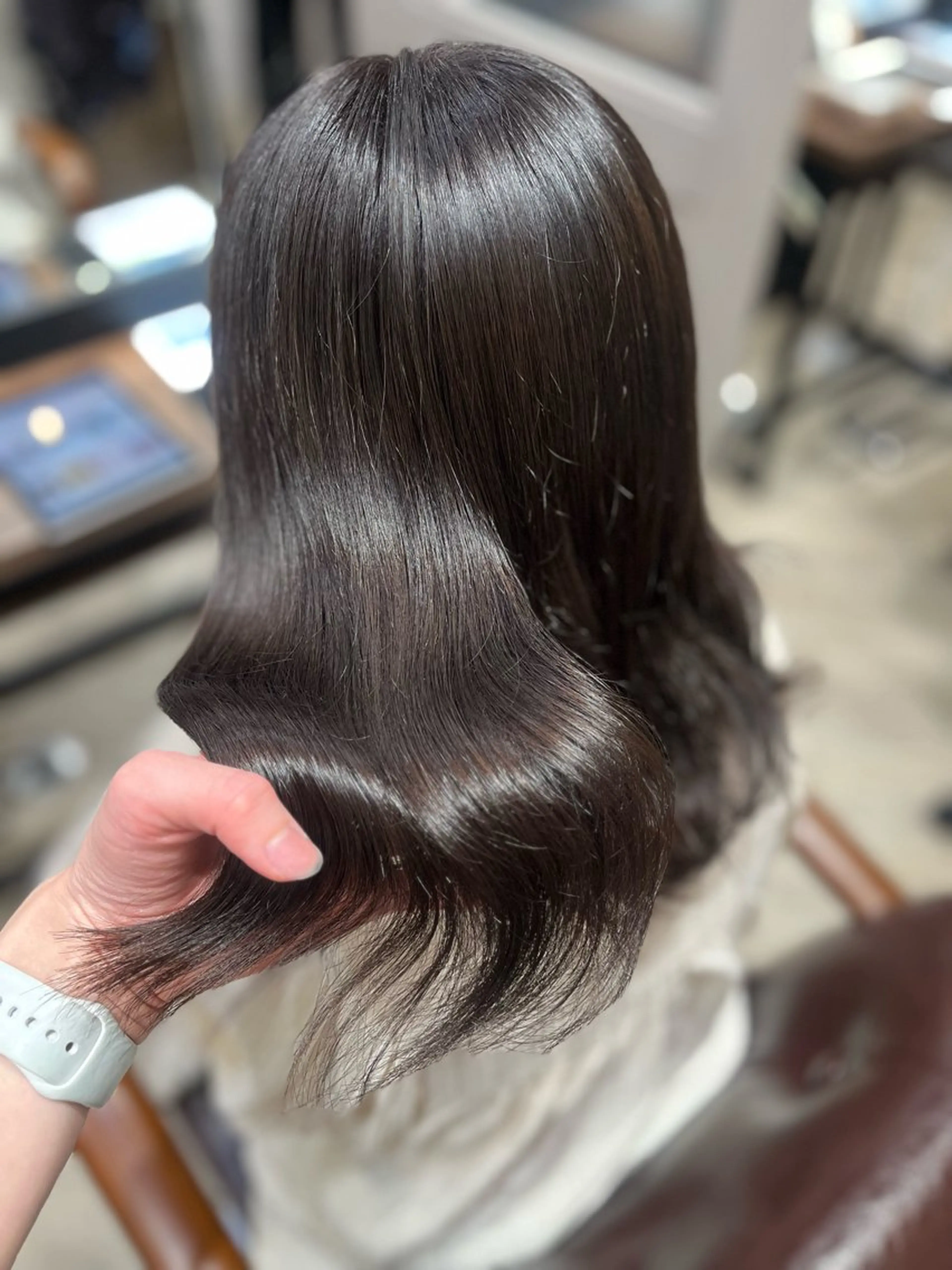 ミディアム カラー グレージュ ラベンダーカラー ラベンダーグレージュ ラベンダーグレー カット ヘアカラー トリートメント 🫧ぷる艶カラー🫧 Yuubi🦩のヘアスタイル