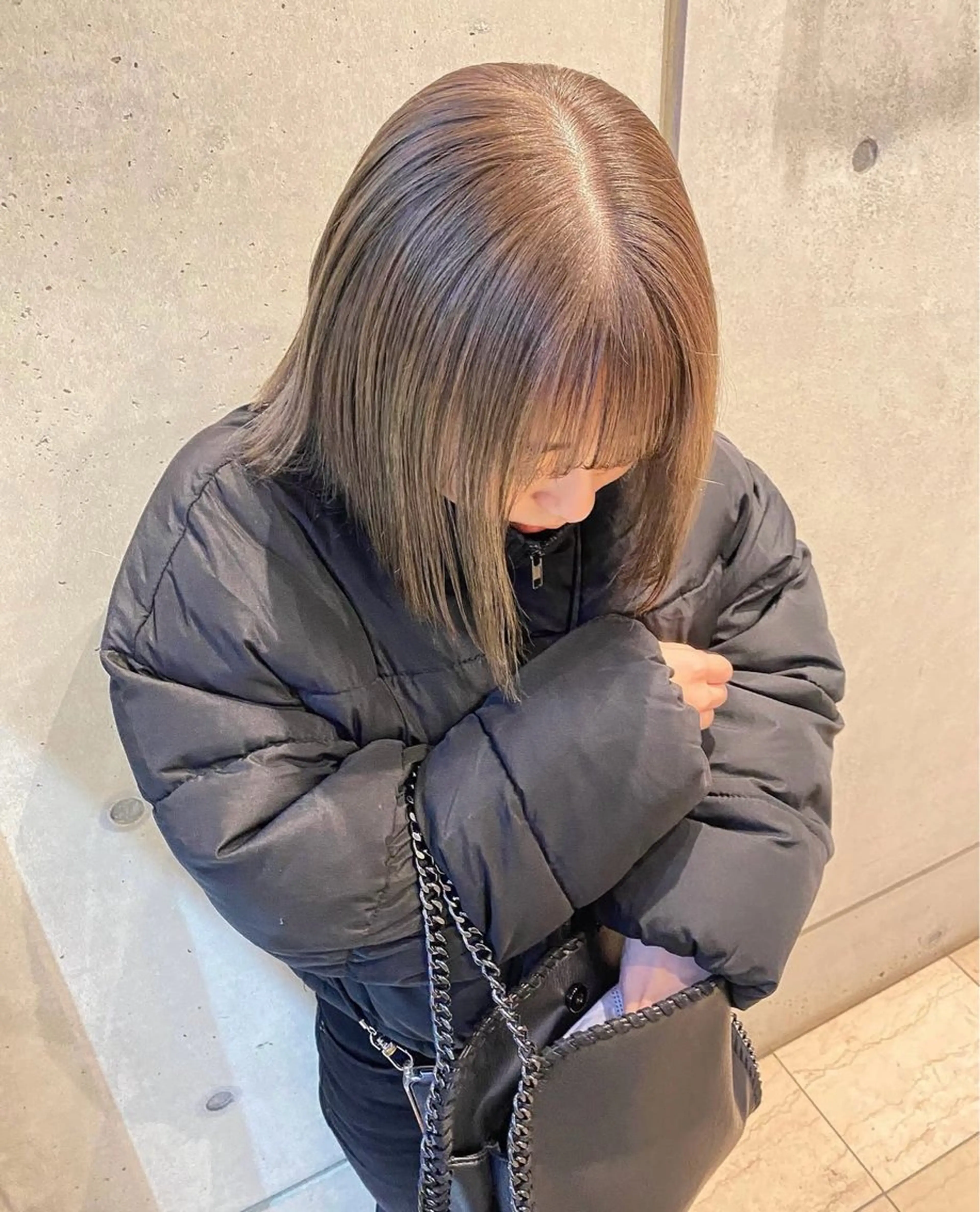 ミディアム カラー abe yuikaのヘアスタイル