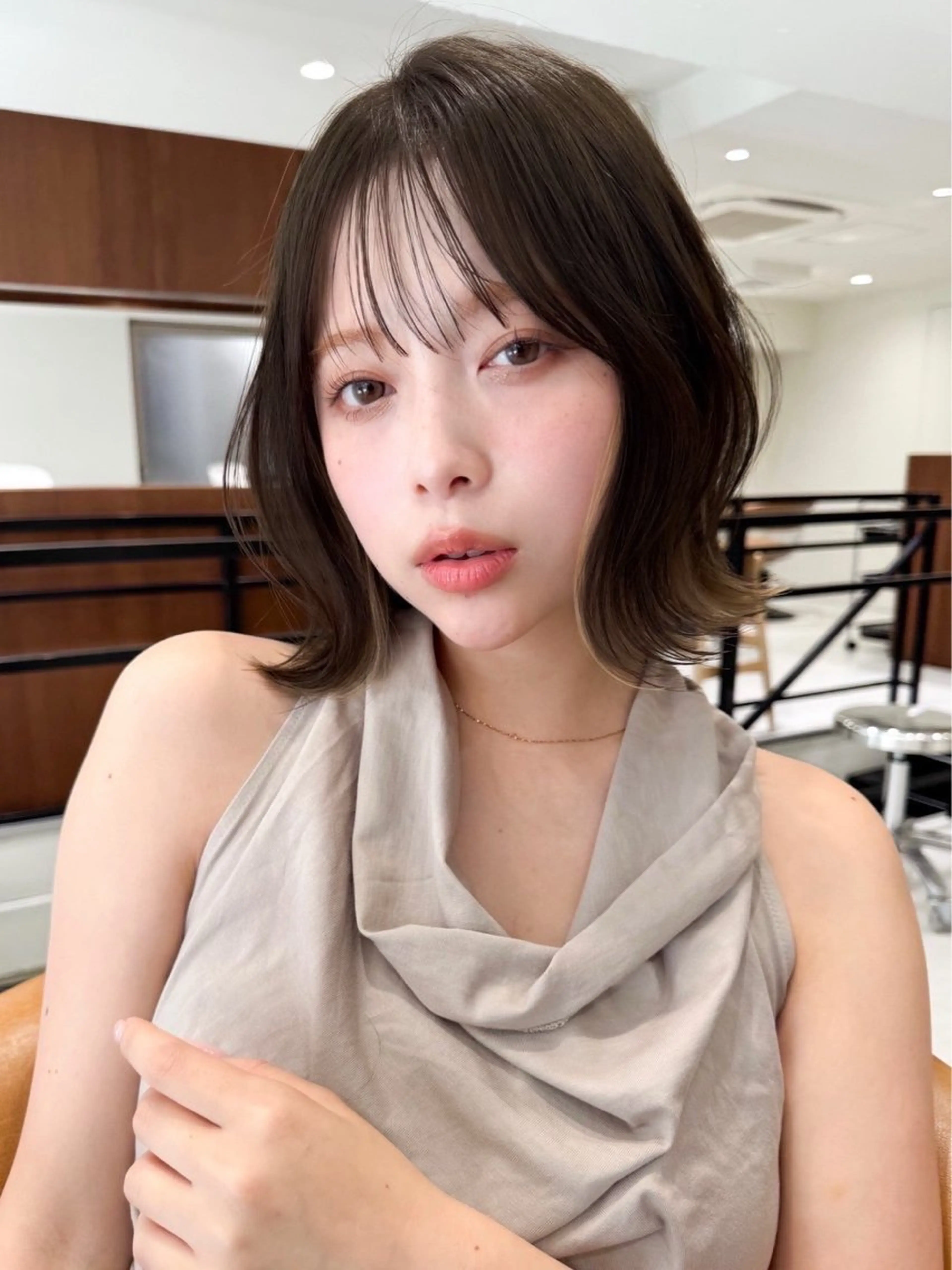 カラー 奈良 萌花のヘアスタイル