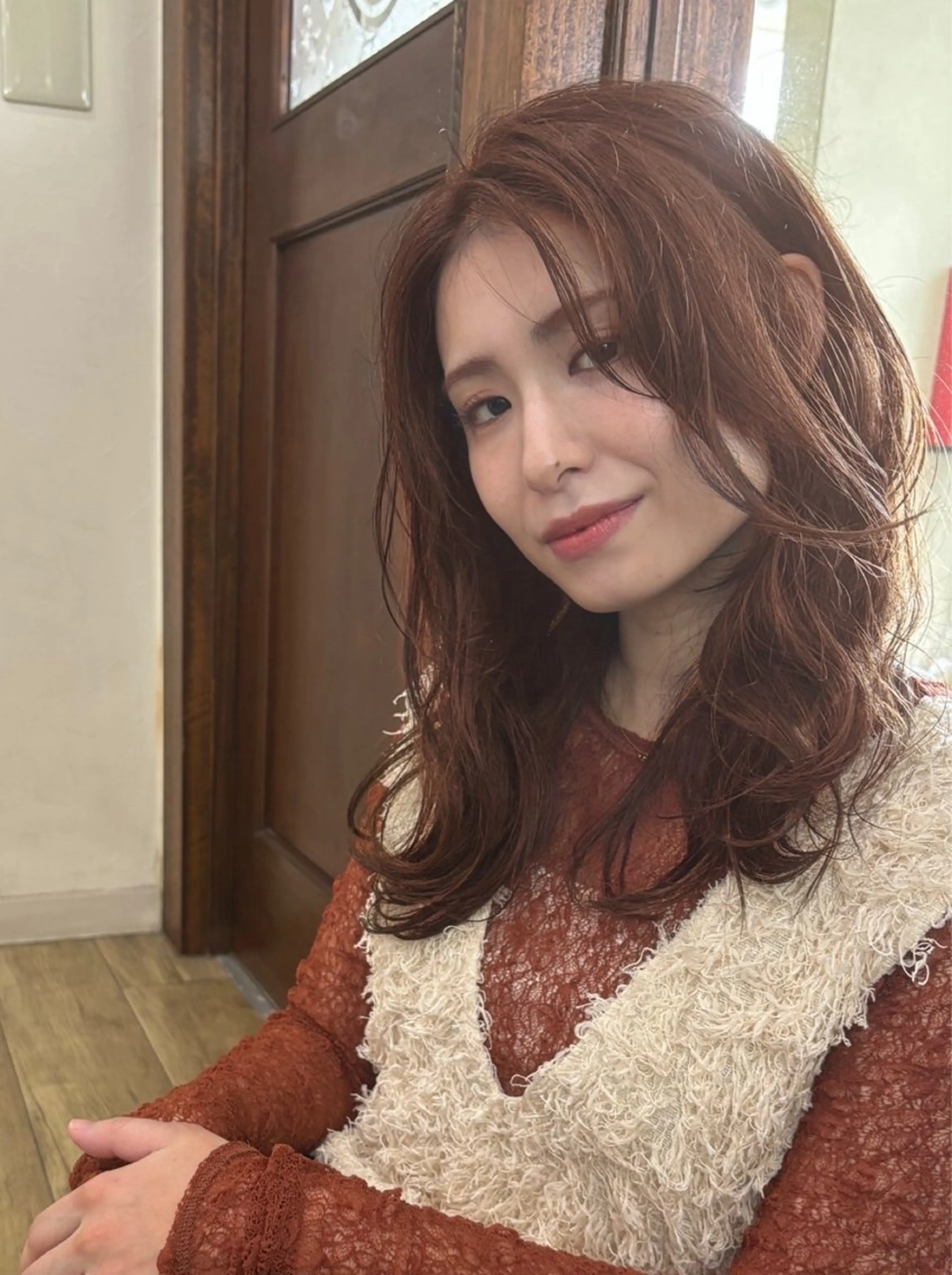 ミディアム カラー イルミナカラー カット ヘアカラー grand juteのヘアスタイル