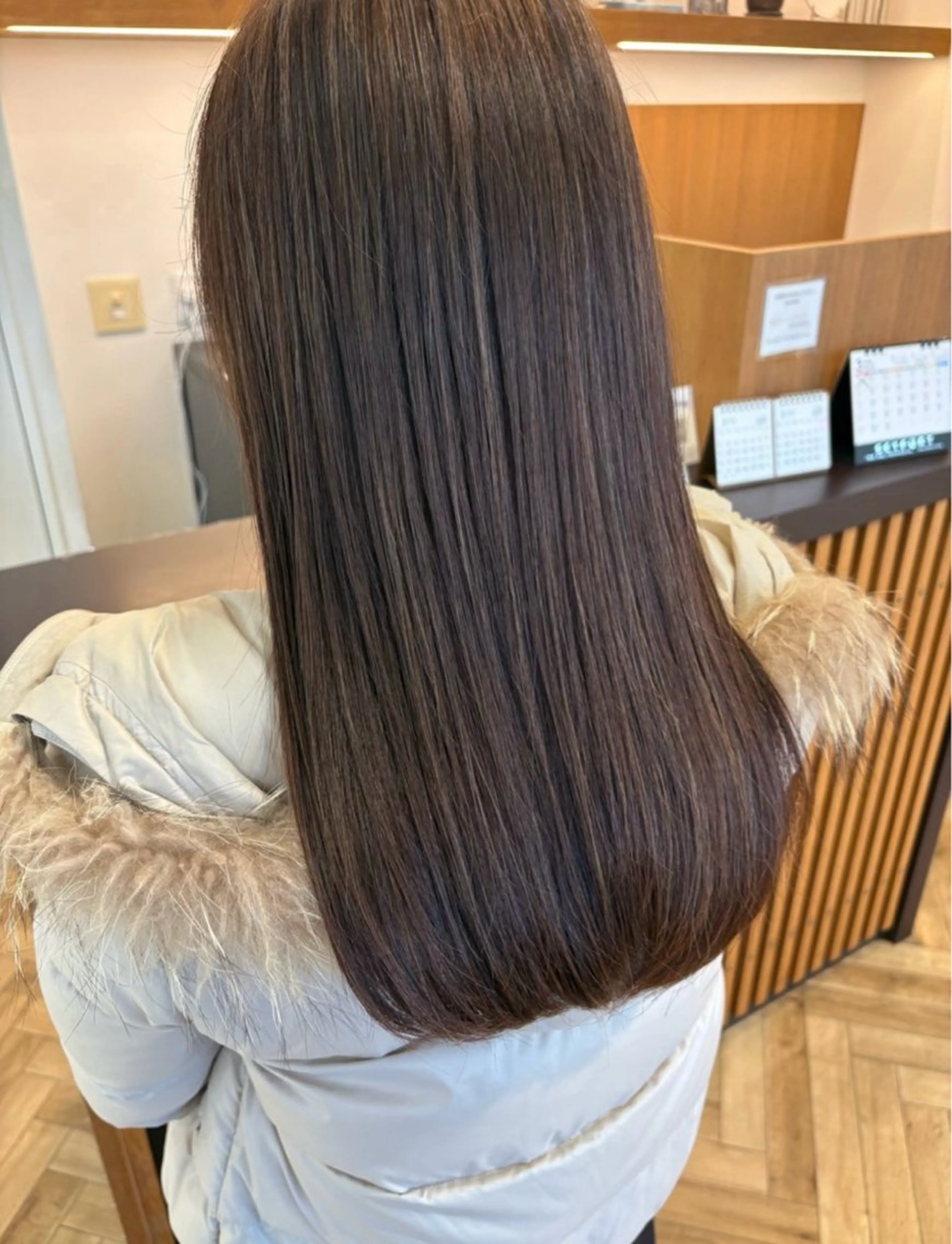 ロング カラー ヘアカラー 艶カラー✨ 河津さくらのヘアスタイル