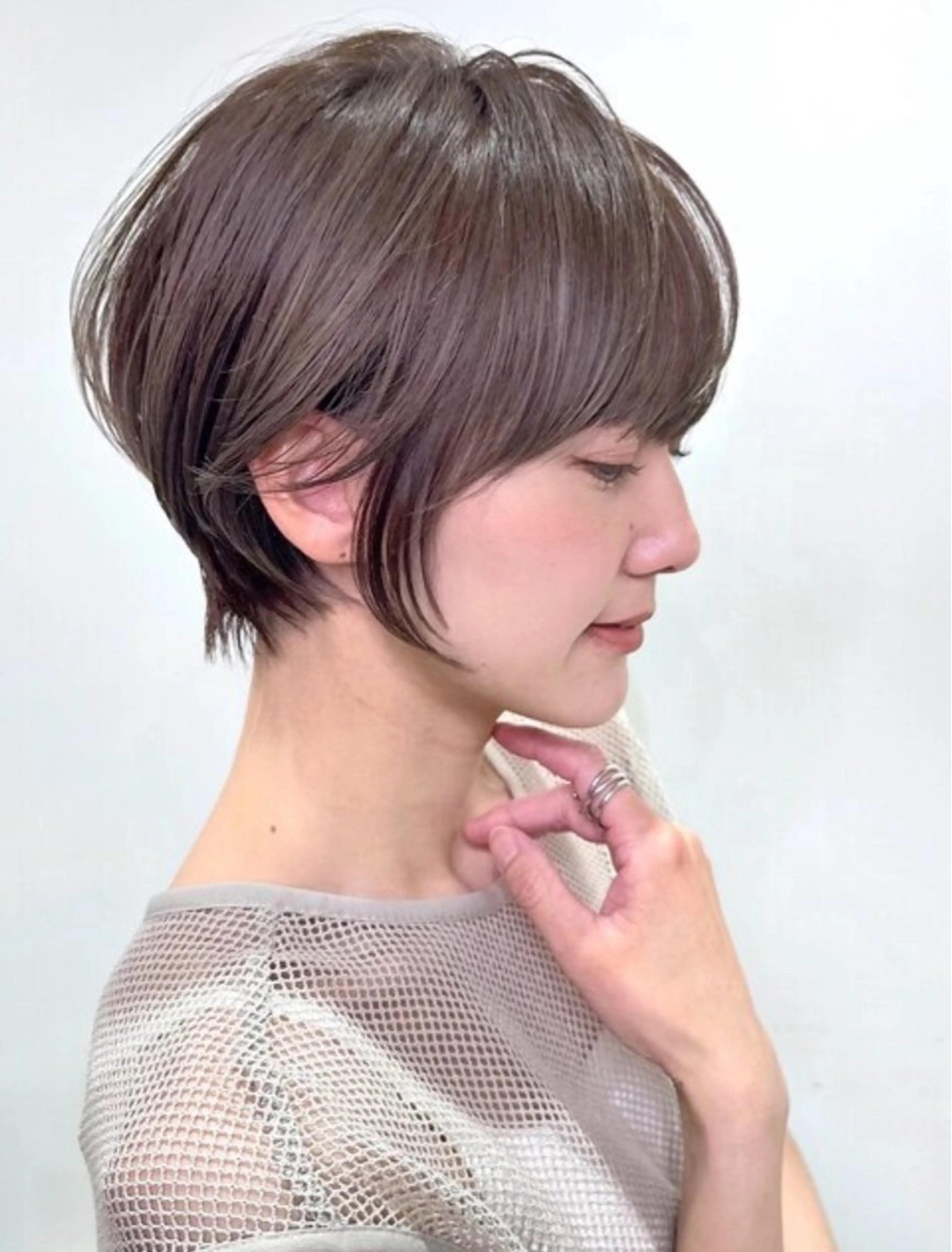 ショート ショートヘア 小顔カット カット カット無料｜レイヤー カット｜韓国モテへアのヘアスタイル