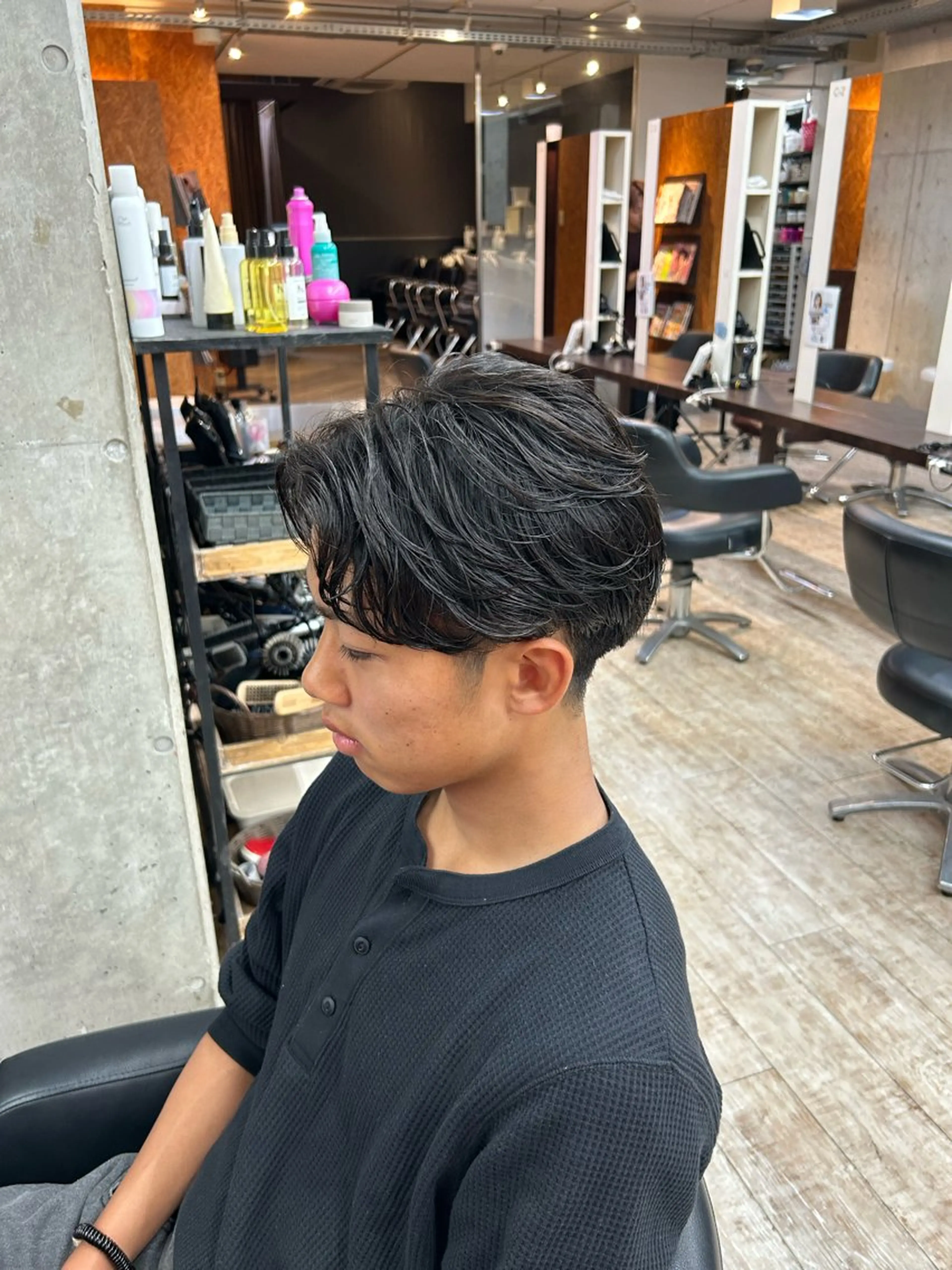 メンズ センターパート 刈り上げ カット 桜井晶/ Blossom大山店のヘアスタイル