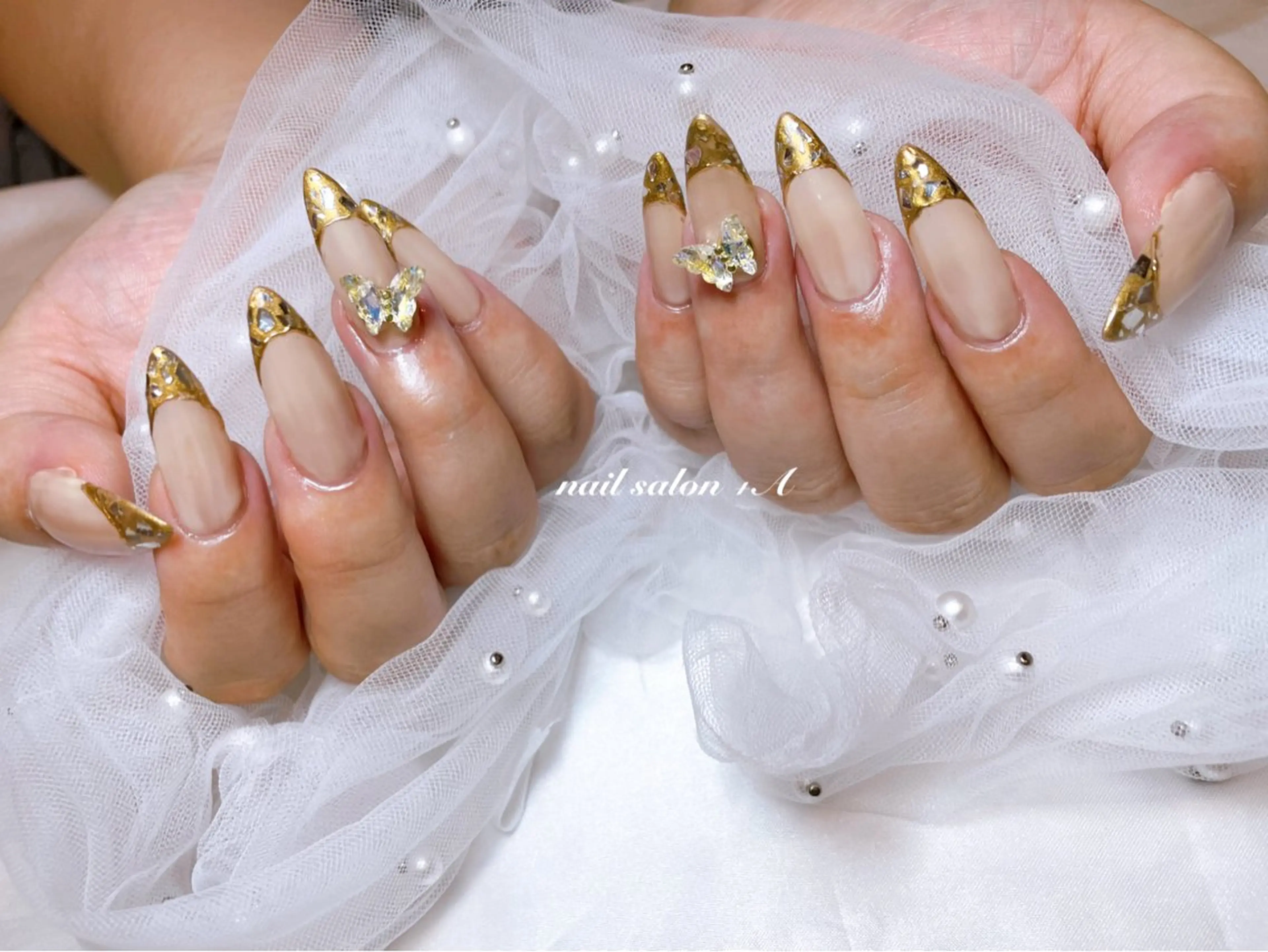 ロング ハンドネイル Nail Salon +Aのネイルデザイン
