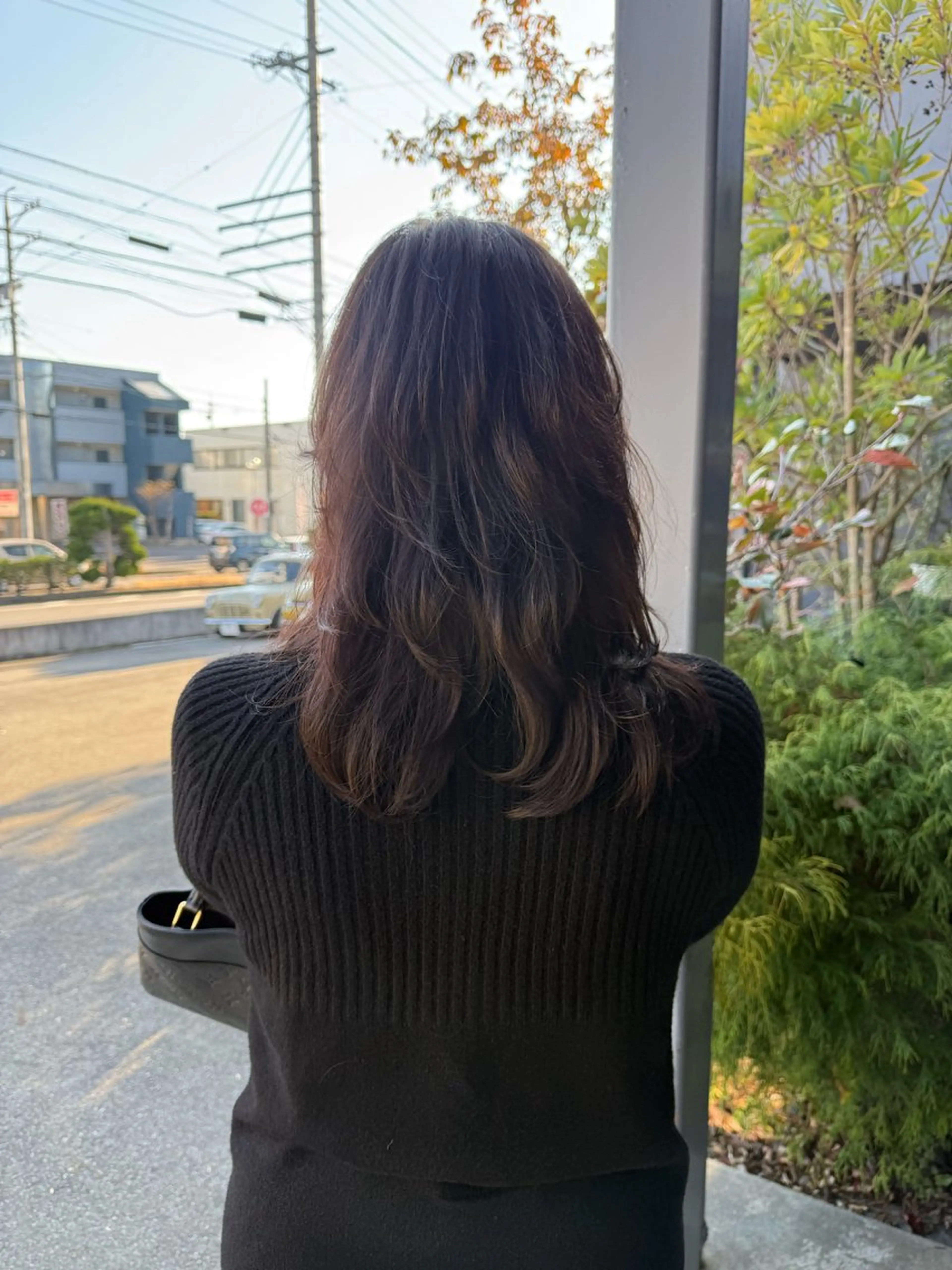 セミロング ハイレイヤー レイヤーカット カット 髪質改善/暖色カラー /レイヤーカット/翠のヘアスタイル