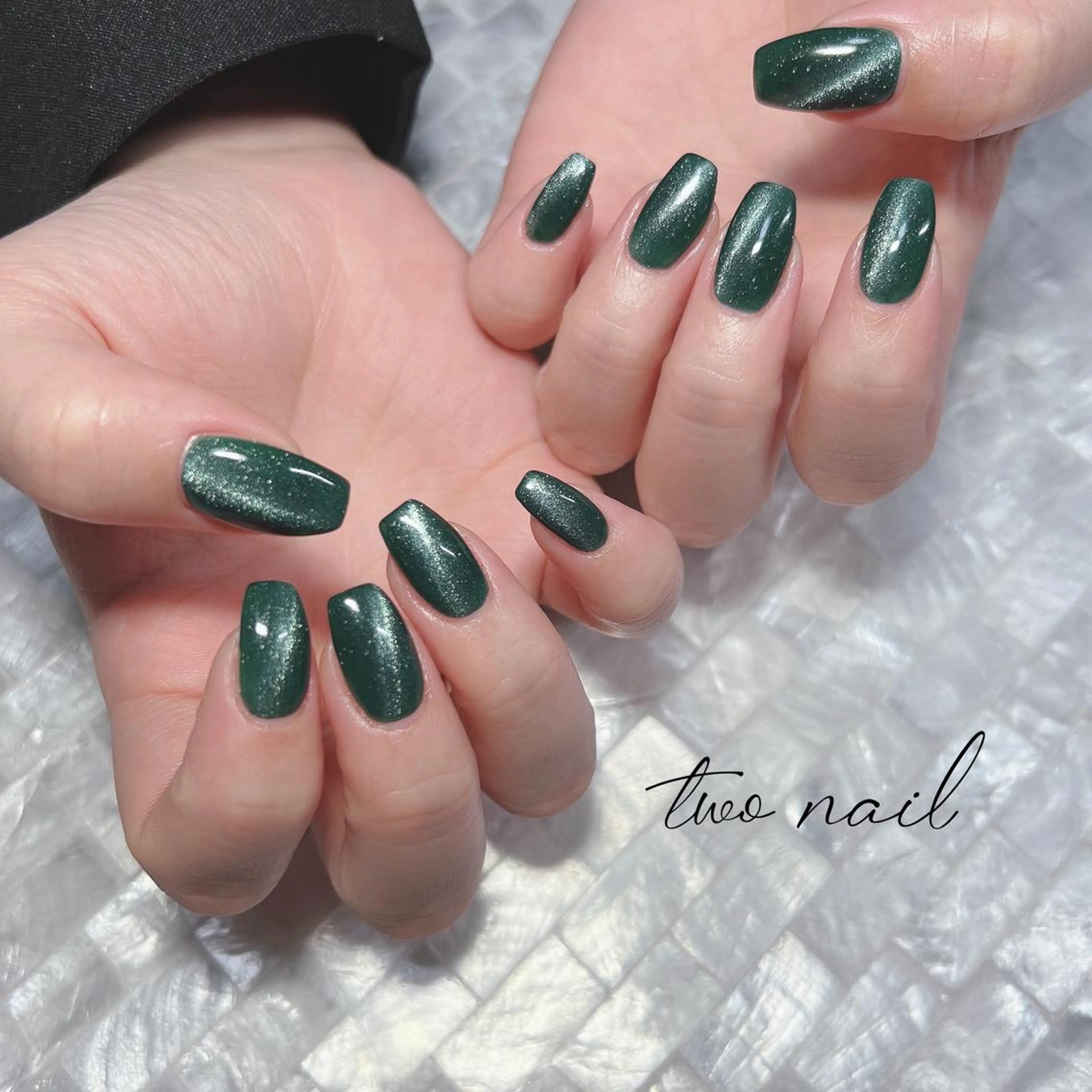 ネイル アートネイル フットネイル ハート キラキラネイル マグネットネイル ハンドネイル two nailのネイルデザイン