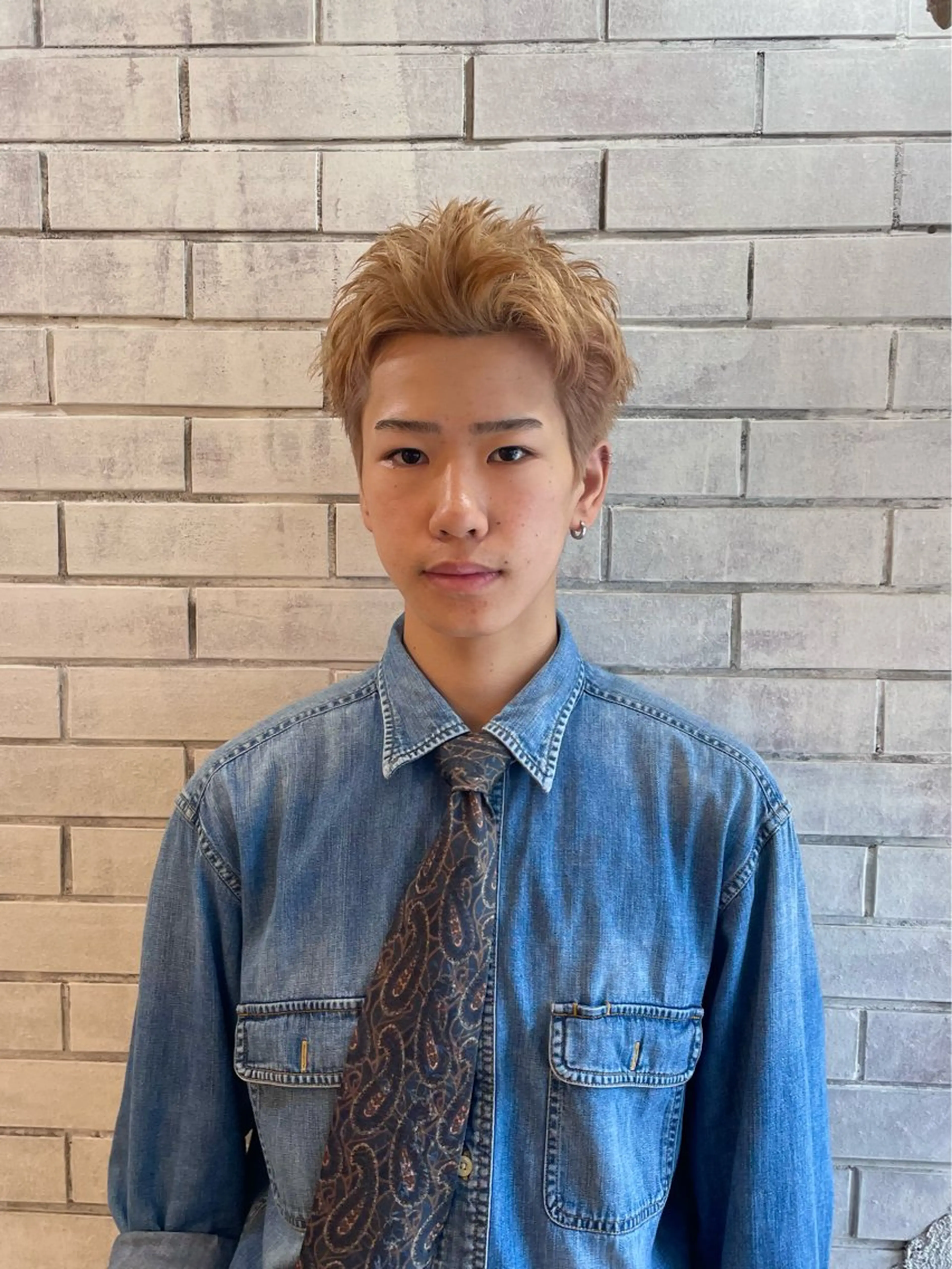 ショート カラー メンズ スパイキーショート ショートヘア ✂︎メンズ特化千葉 パーマ優希のヘアスタイル