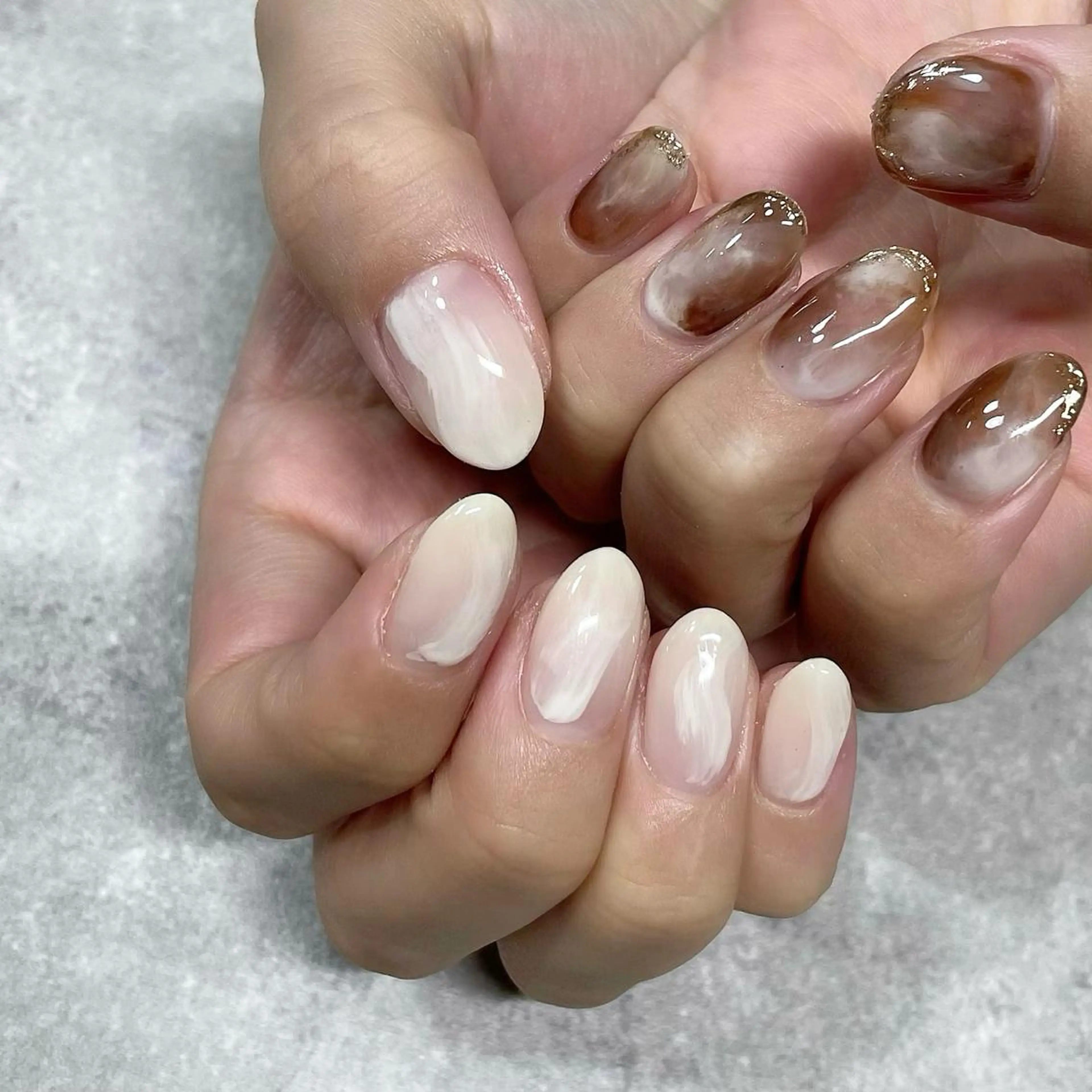 ネイル ジェルネイル 東 千夏のネイルデザイン