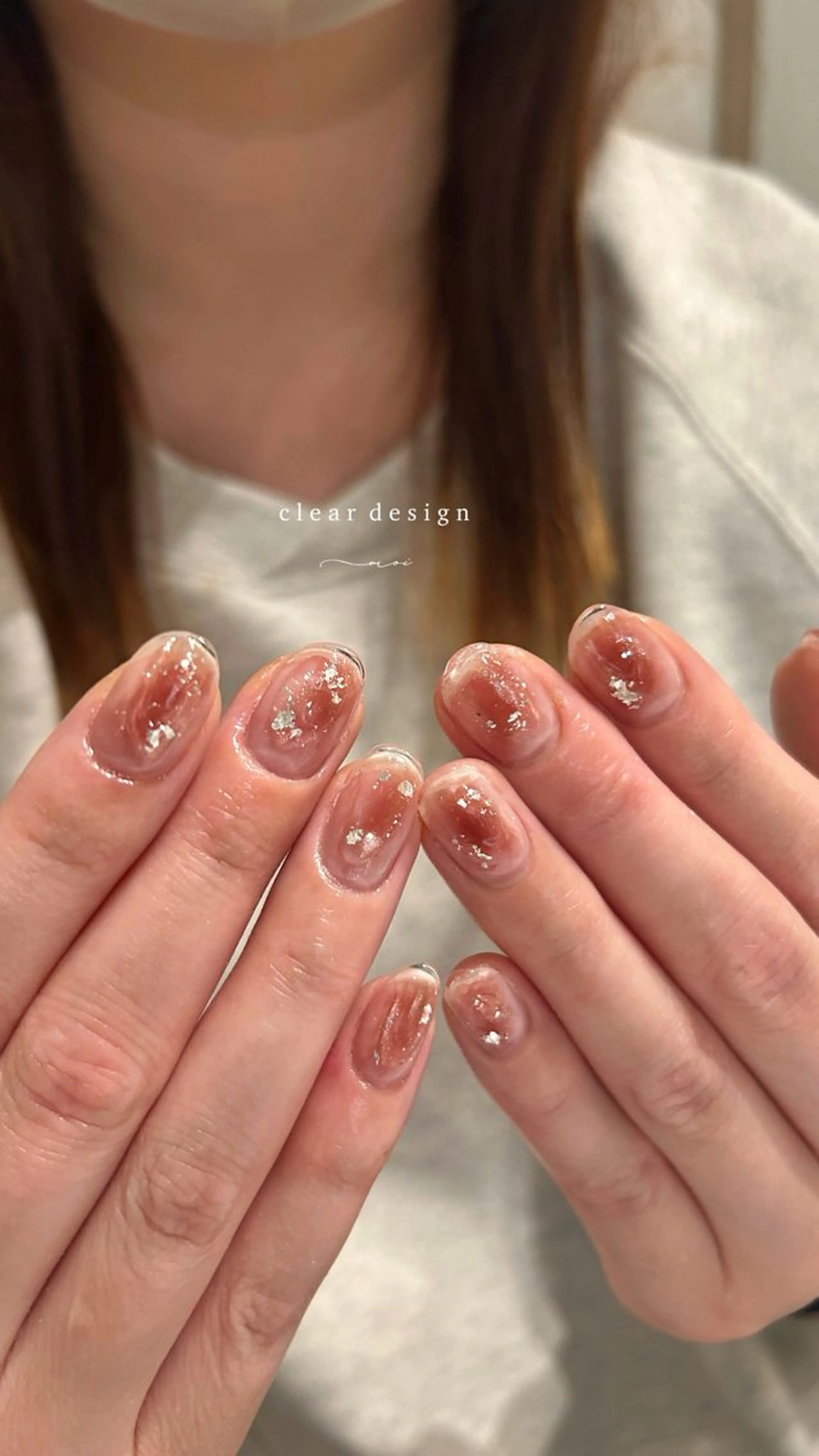ネイル クリアネイル nail salon moiのネイルデザイン