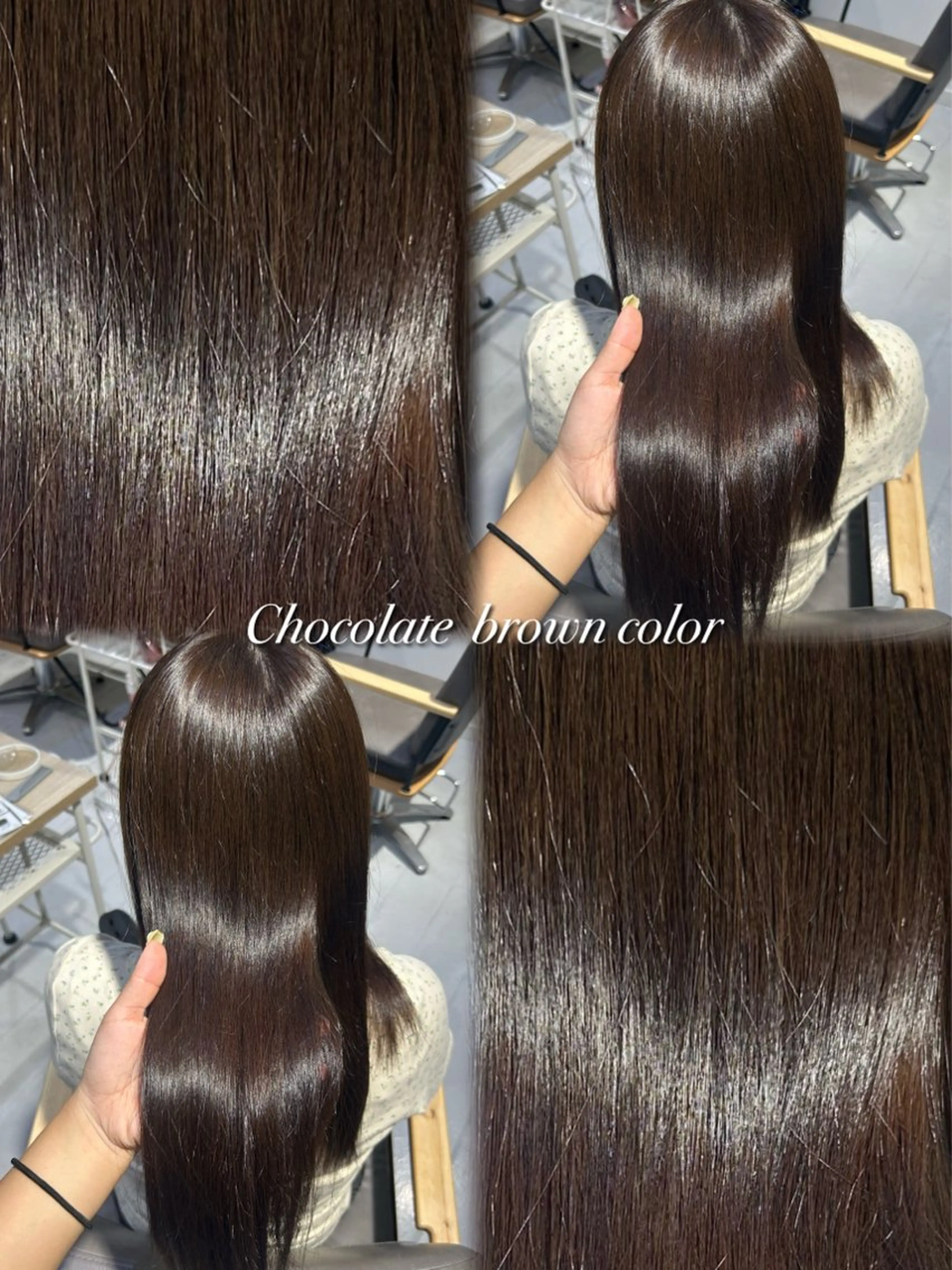 ロング カラー カット ヘアカラー トリートメント 韓国ヘア ‎⟡.·KANA🐥のヘアスタイル