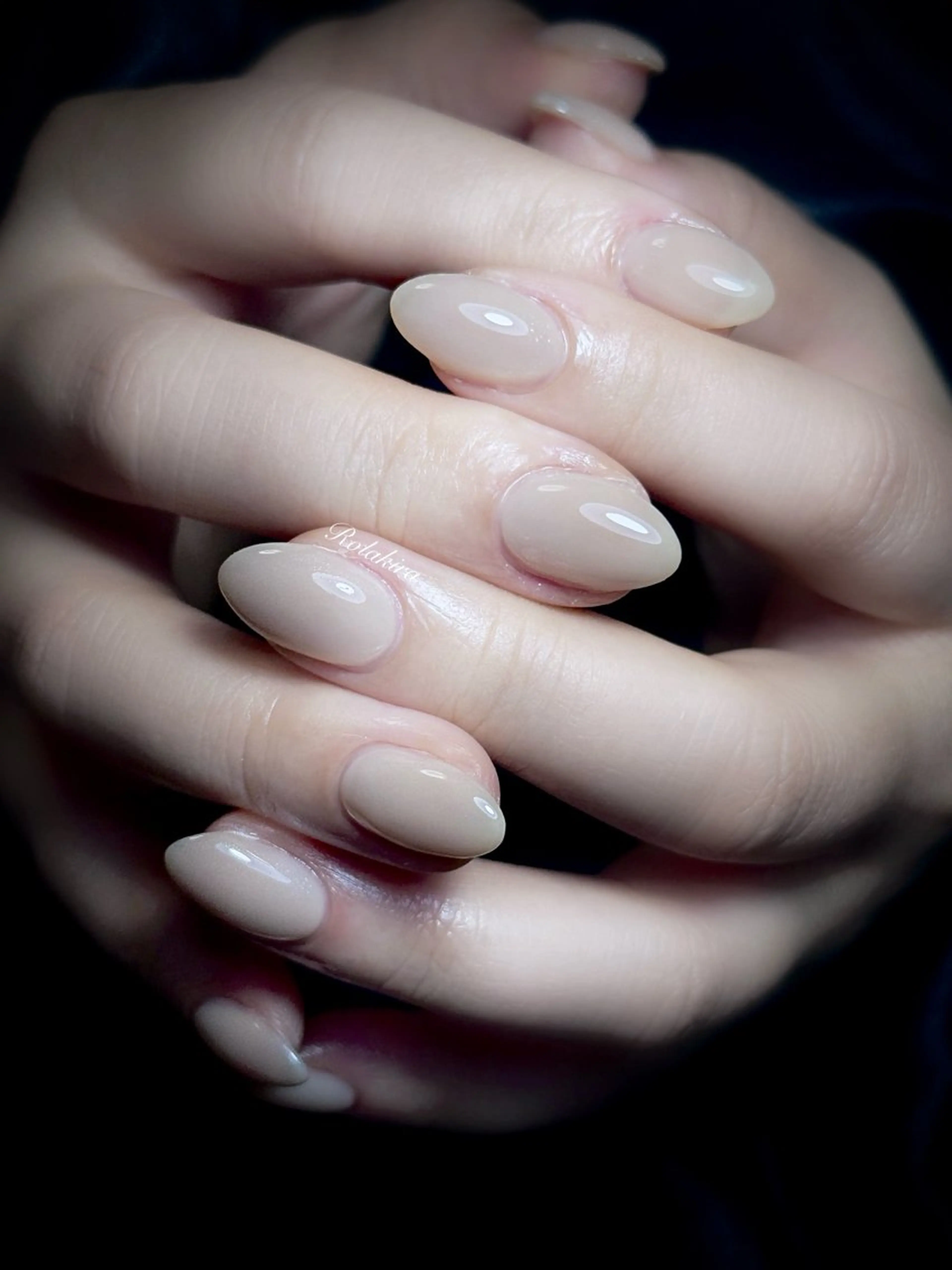 ネイル チークネイル 長さ出し フレンチネイル ジェルネイル 韓国ネイル ハンドネイル Rola kira 麗のネイルデザイン