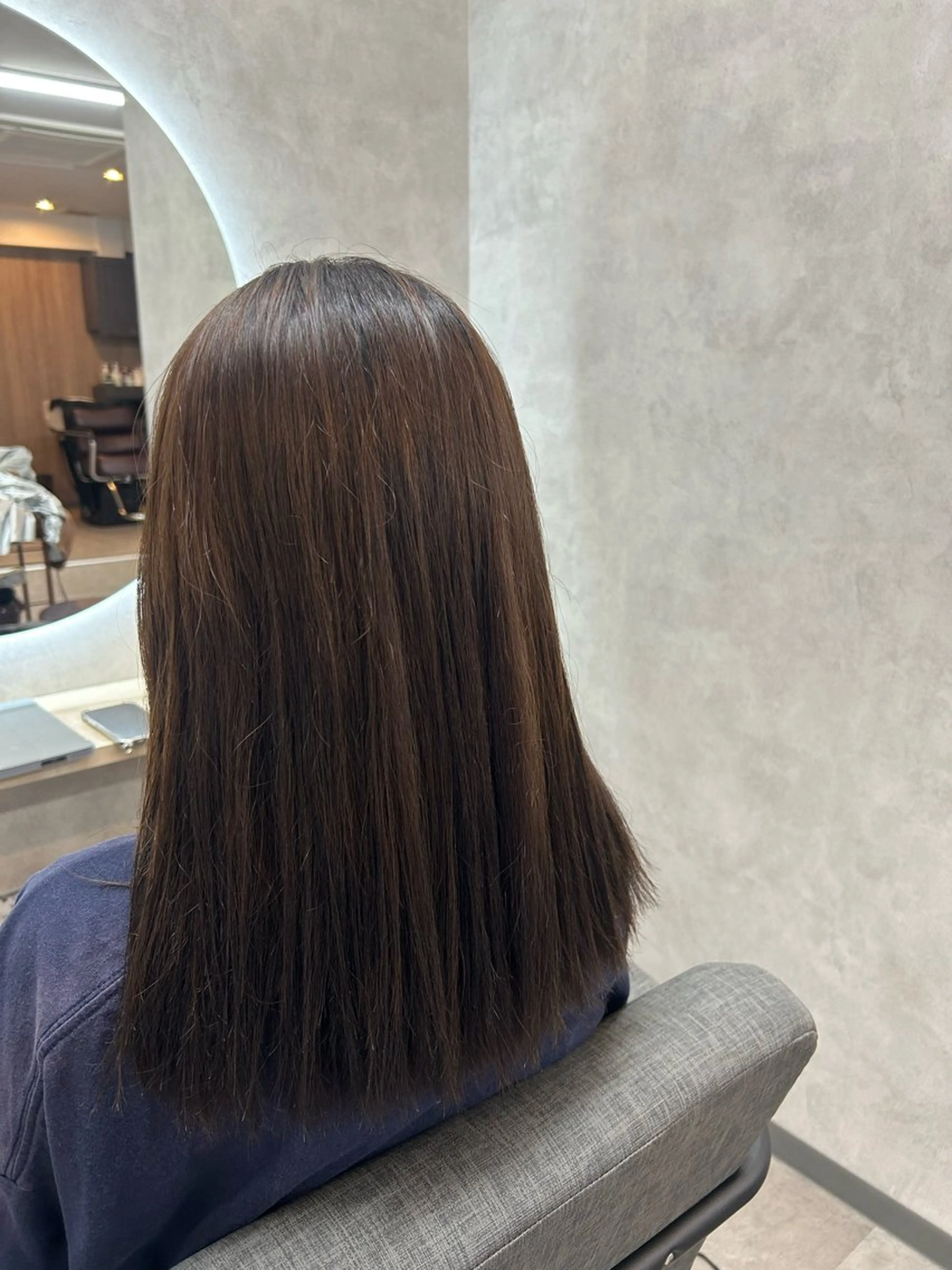 セミロング カット 縮毛矯正 VIE.ORNER 土気🍀小岩井樹のヘアスタイル