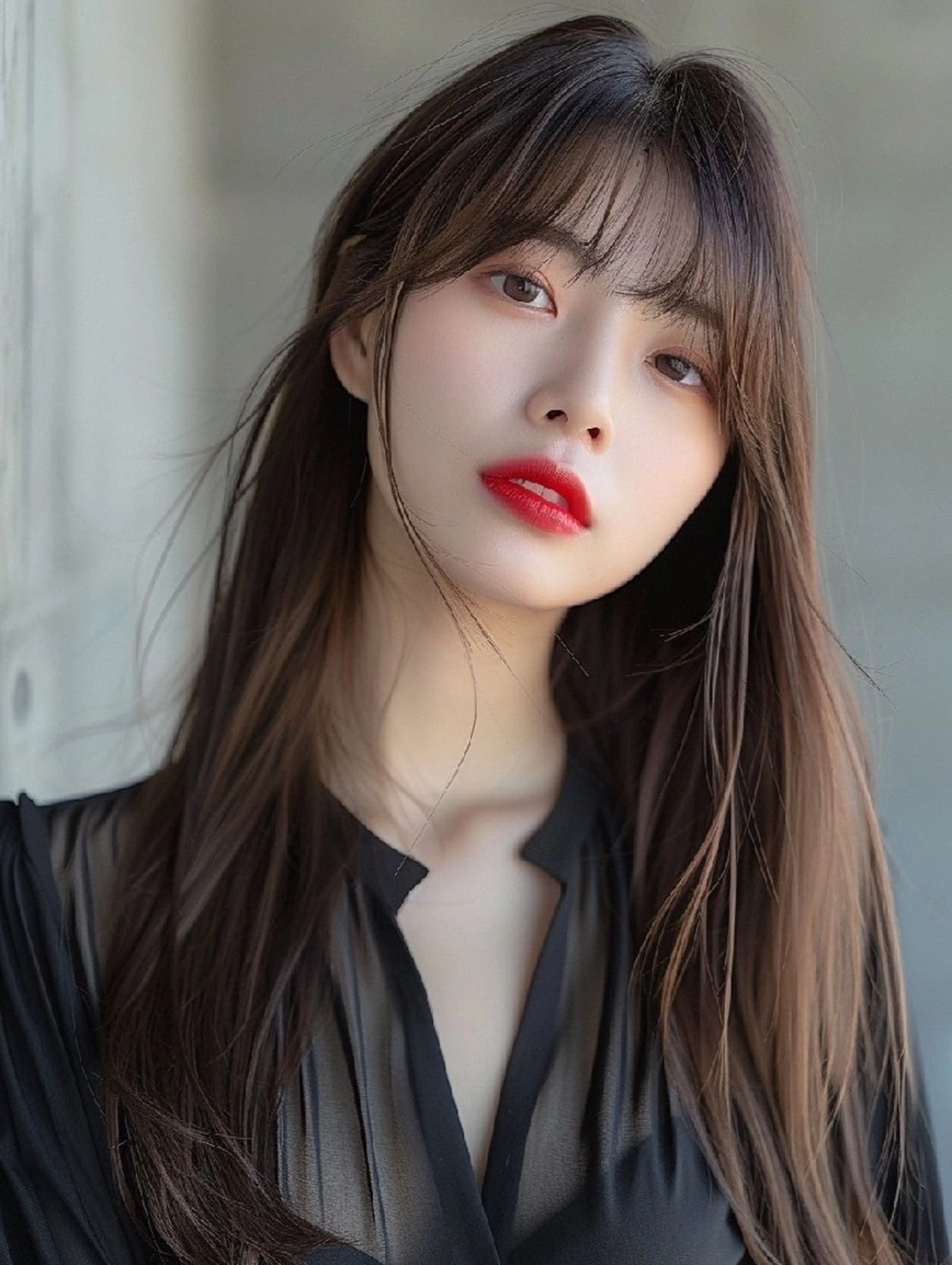 カラー 束感まつぱ🥑🤍 NATUKI🤍のヘアスタイル