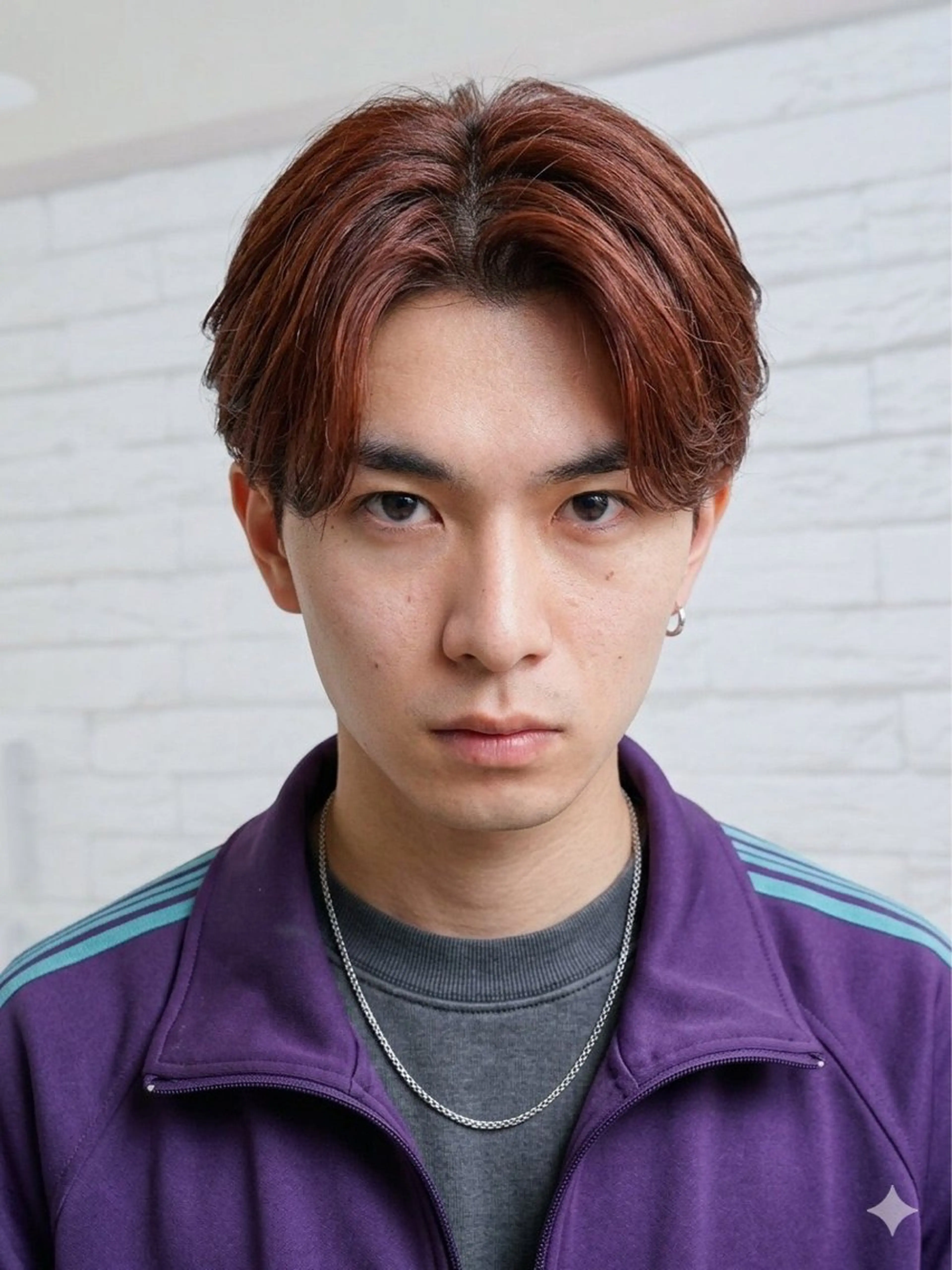 ショート カラー メンズ センターパート マール公式 ジュニアスタイリストのヘアスタイル