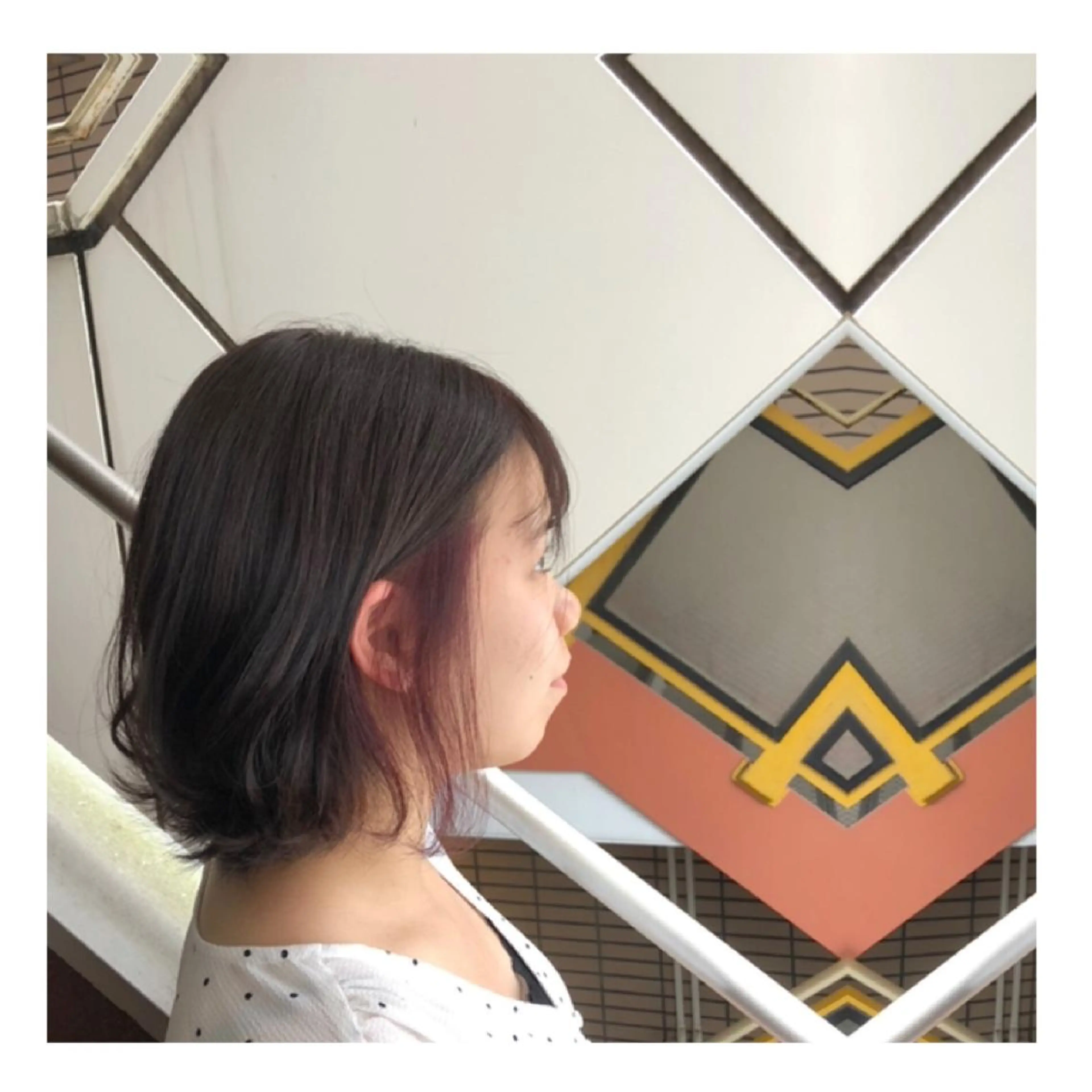 カラー ヘアアレンジ ショート インナーカラー パープルカラー ヘアカラー トリートメント Joshua / 素髪改善のヘアスタイル