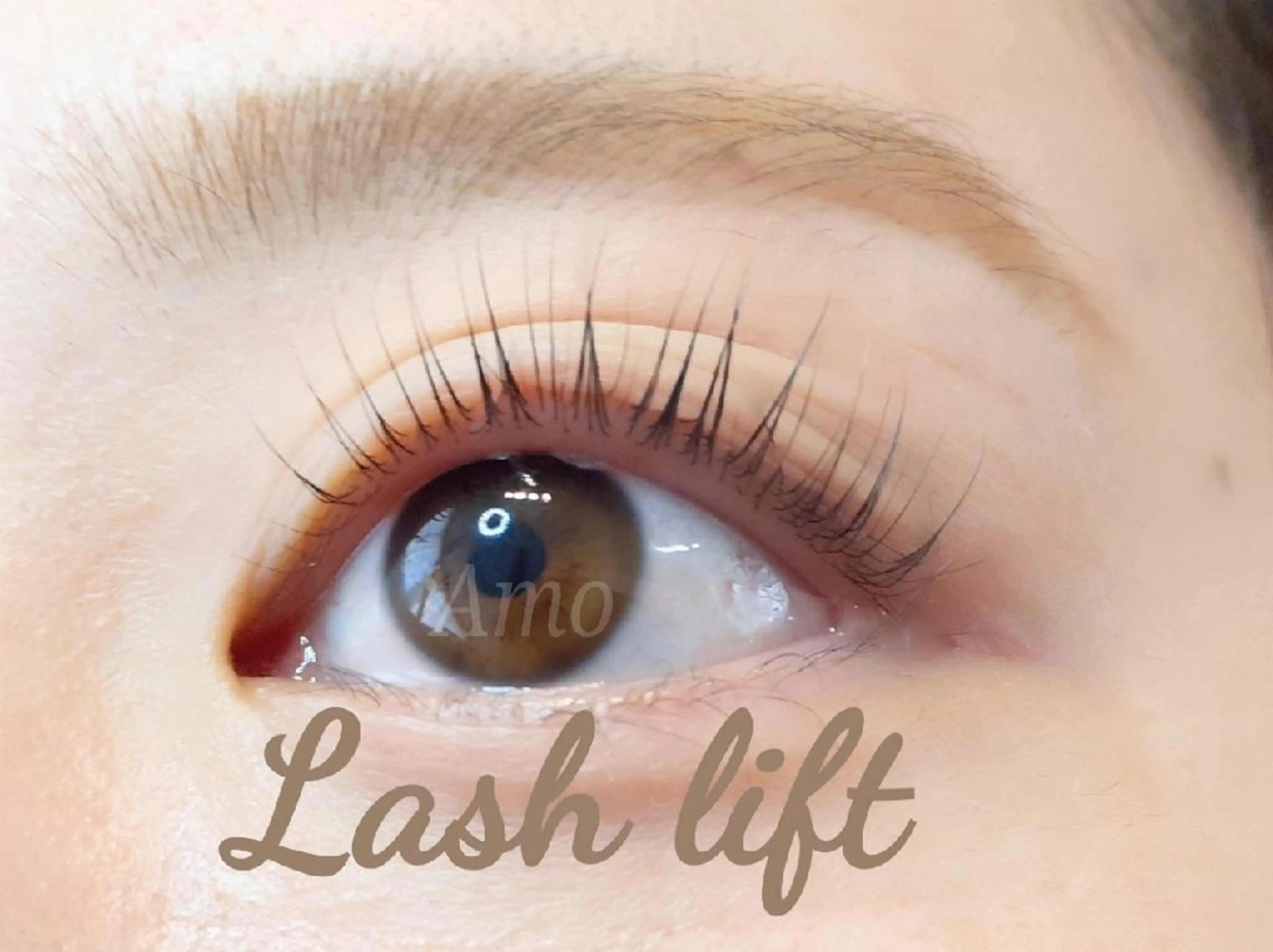 マツエク・マツパ カラーマツエク ナチュラル パリジェンヌラッシュリフト ‘Amo アモのマツエク・マツパデザイン