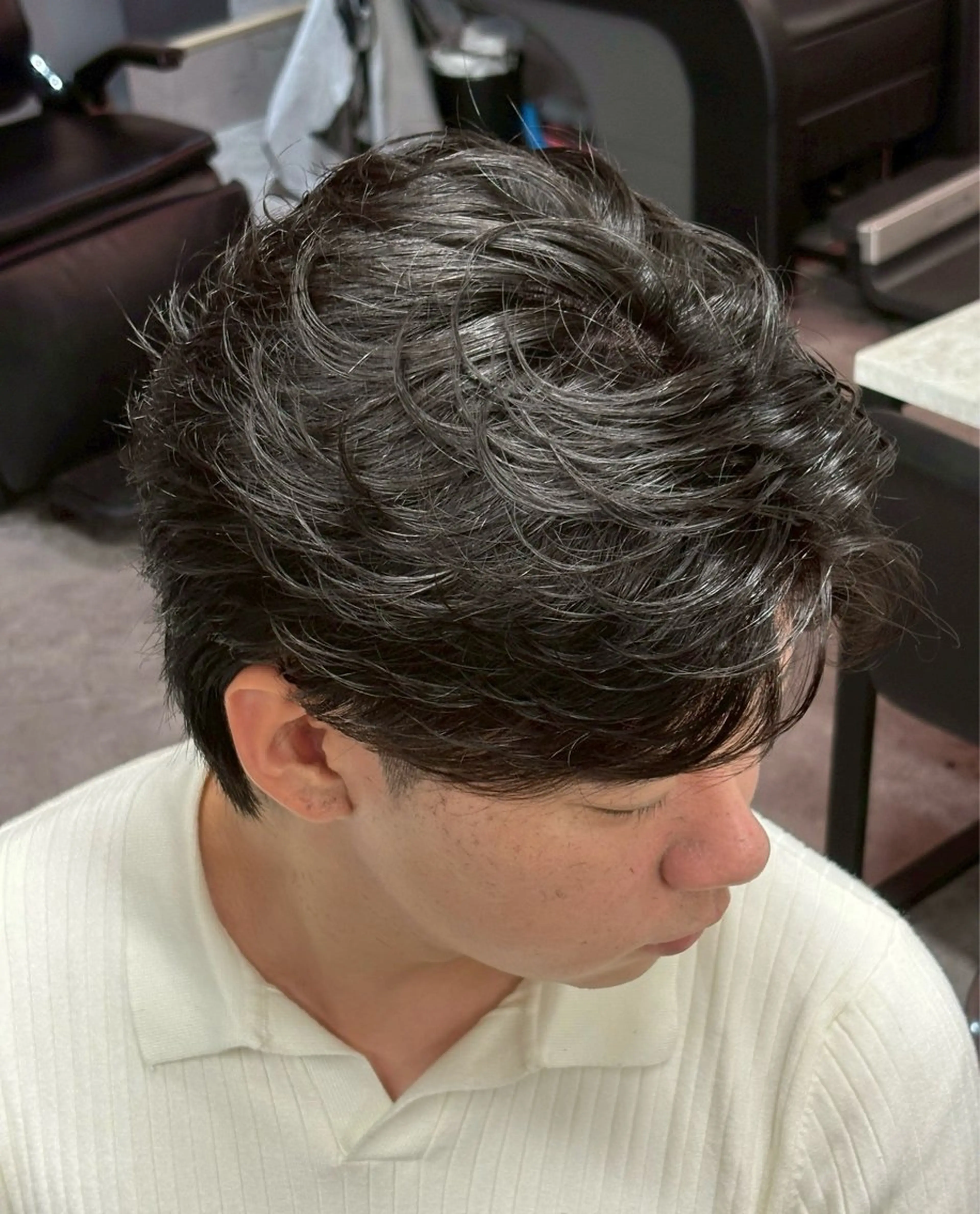 パーマ メンズ 🌼カットカラーモデ ル募集中hana🌼のヘアスタイル