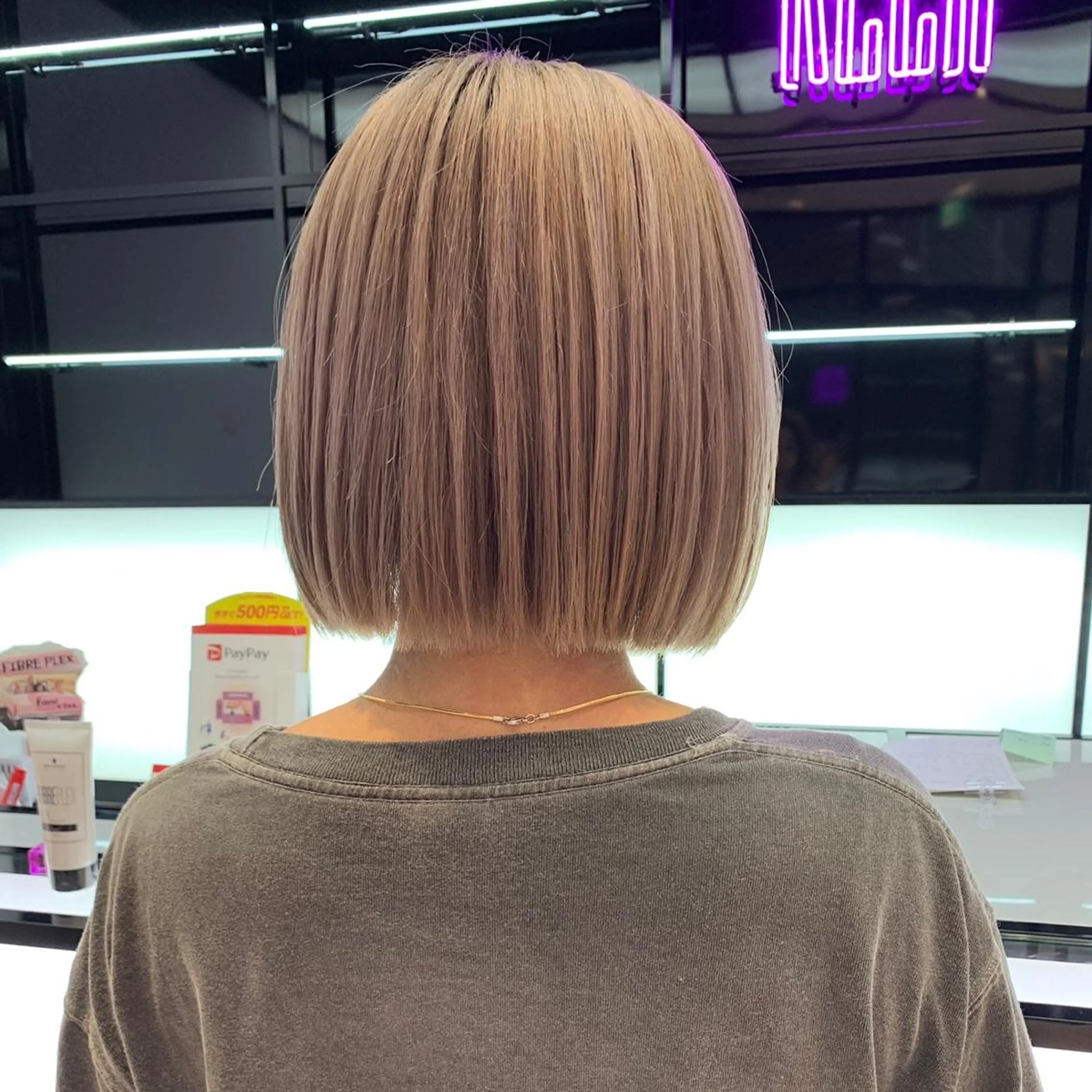 ミディアム カラー カット ヘアカラー トリートメント レイヤー/ブリーチ HIKARU ♡のヘアスタイル