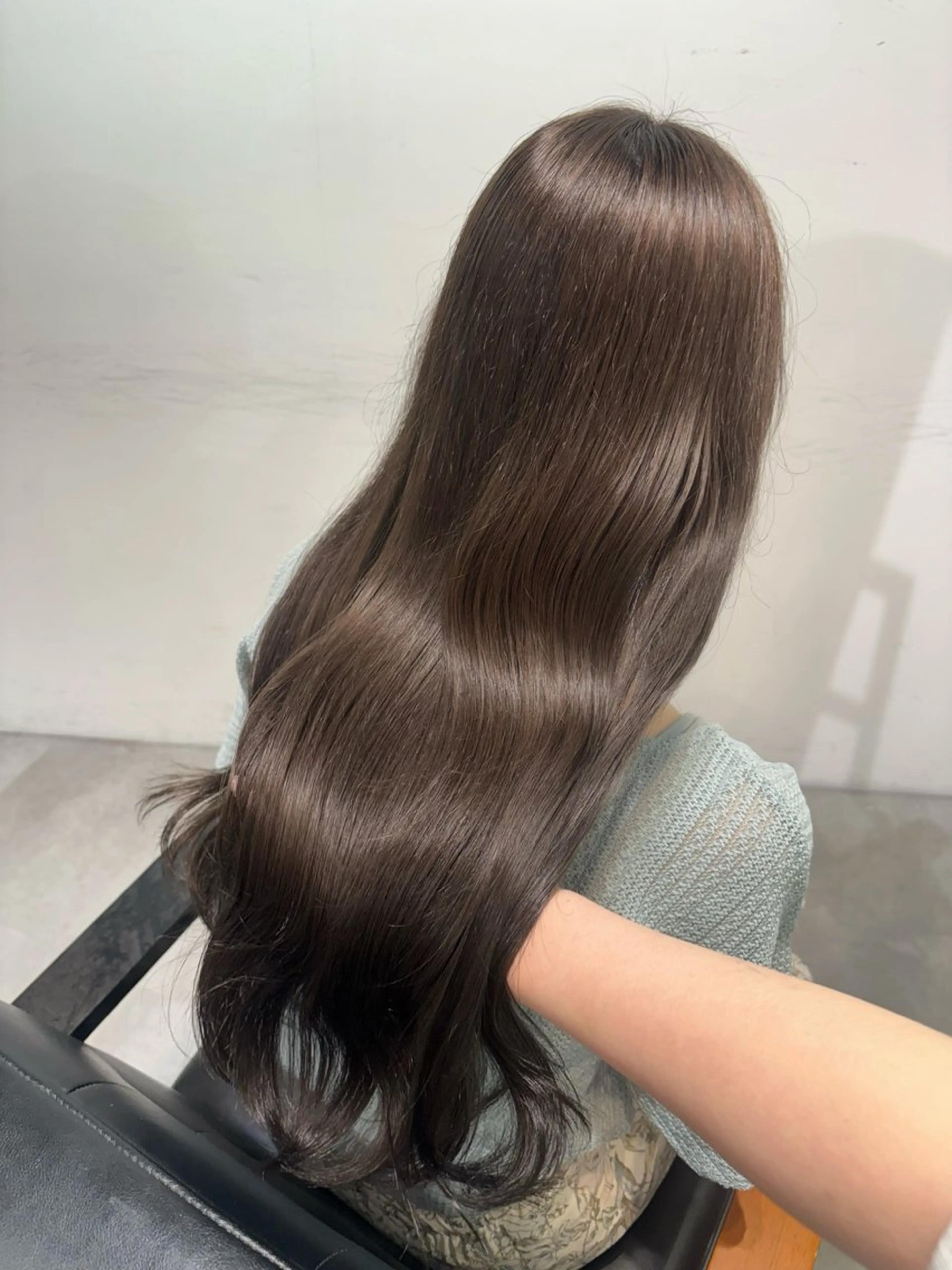 ロング カラー ブラウンカラー ダブルカラー グレージュ オリーブグレージュ オリーブグレー ‎Lby home 🪽mikuのヘアスタイル